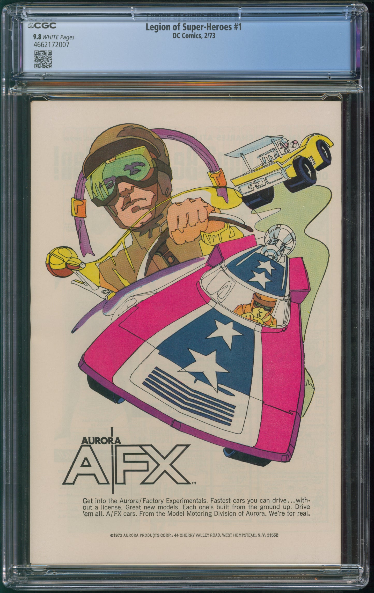 D.C. Comics Legion of Super-Heroes #1 2/73 CGC 9.8 White Pages