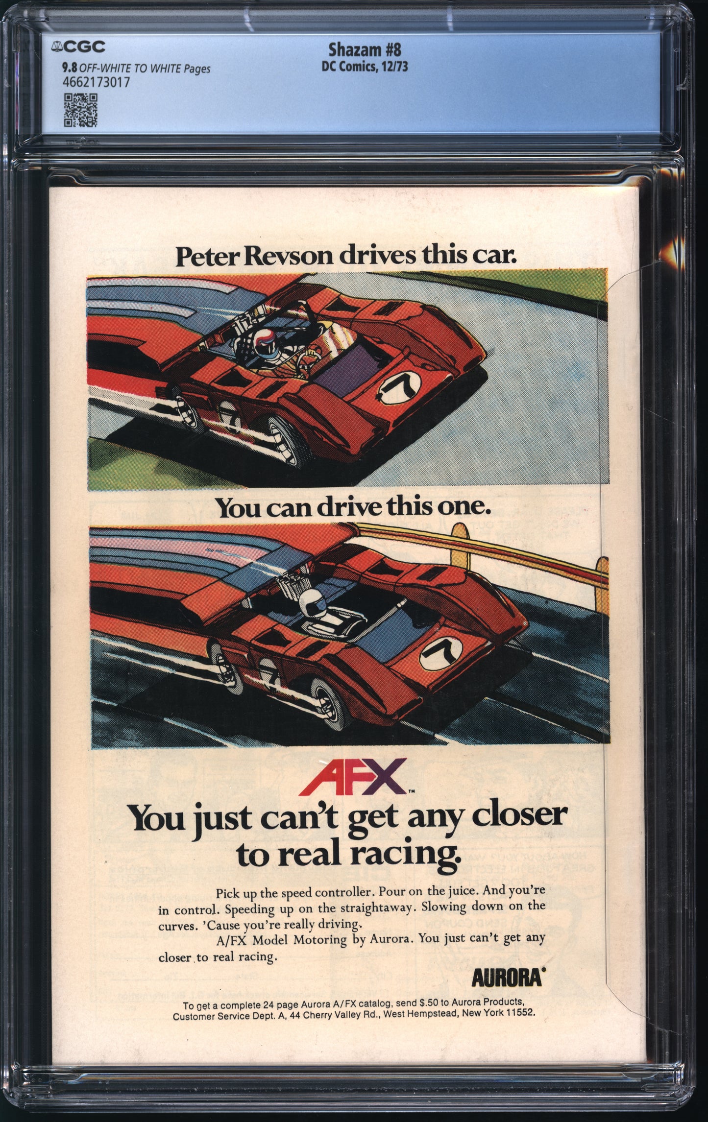 D.C. Comics Shazam! #8 12/73 CGC 9.8 Off-White to White Pages