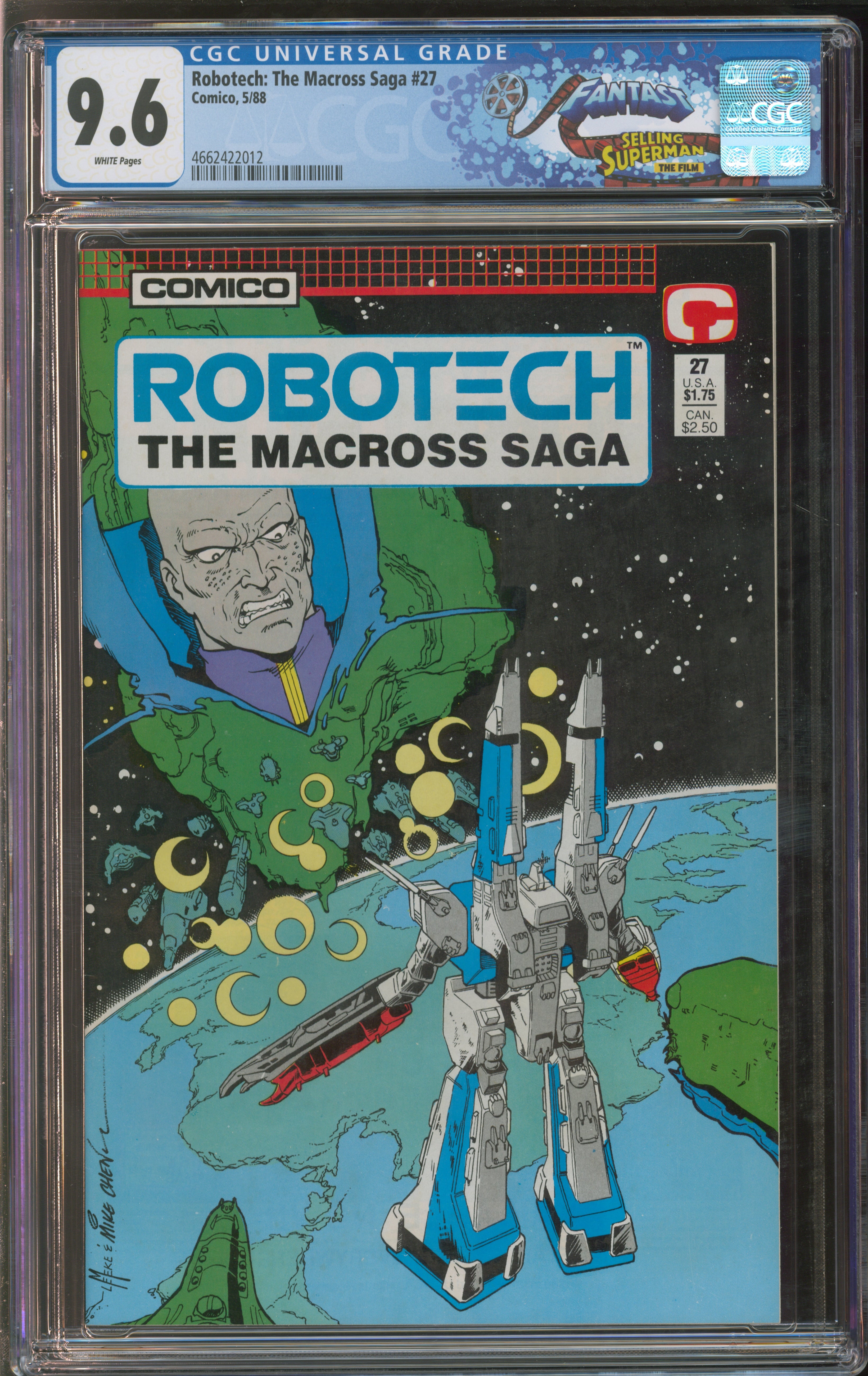 Comico Robotech: The Macross Saga #27 5/88 FANTAST CGC 9.6 White Pages