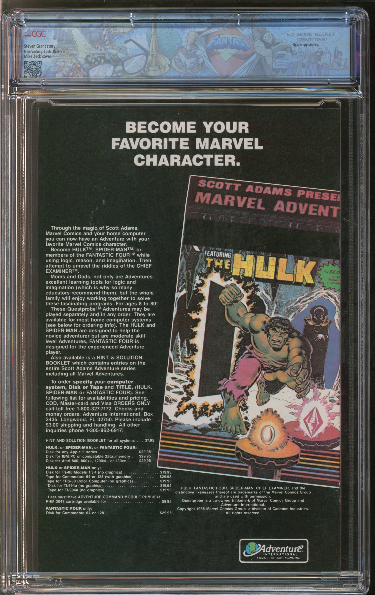 Marvel Comics Punisher Limited Series #5 5/86 FANTAST CGC 9.8 White Pages
