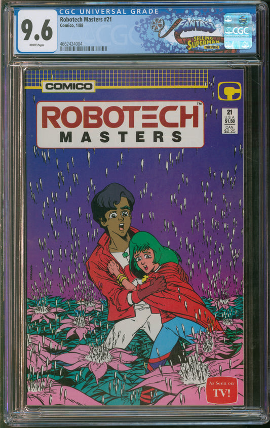 Comico Robotech Masters #21 1/88 FANTAST CGC 9.6 White Pages