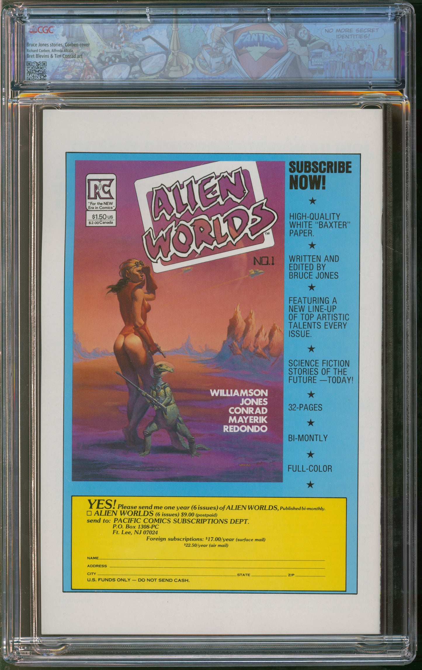 Pacific Comics Twisted Tales #1 11/82 FANTAST CGC 9.8 White Pages