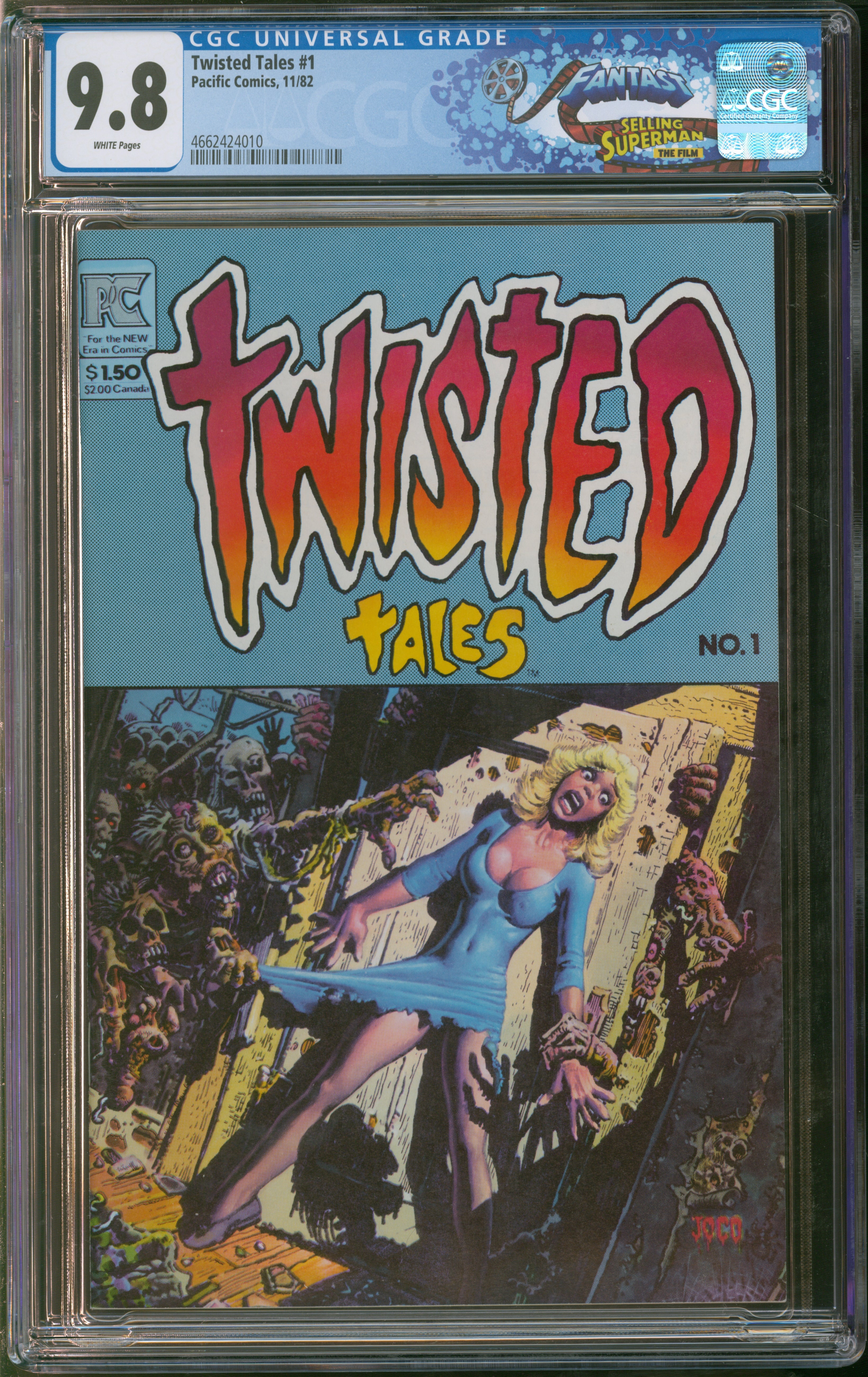 Pacific Comics Twisted Tales #1 11/82 FANTAST CGC 9.8 White Pages