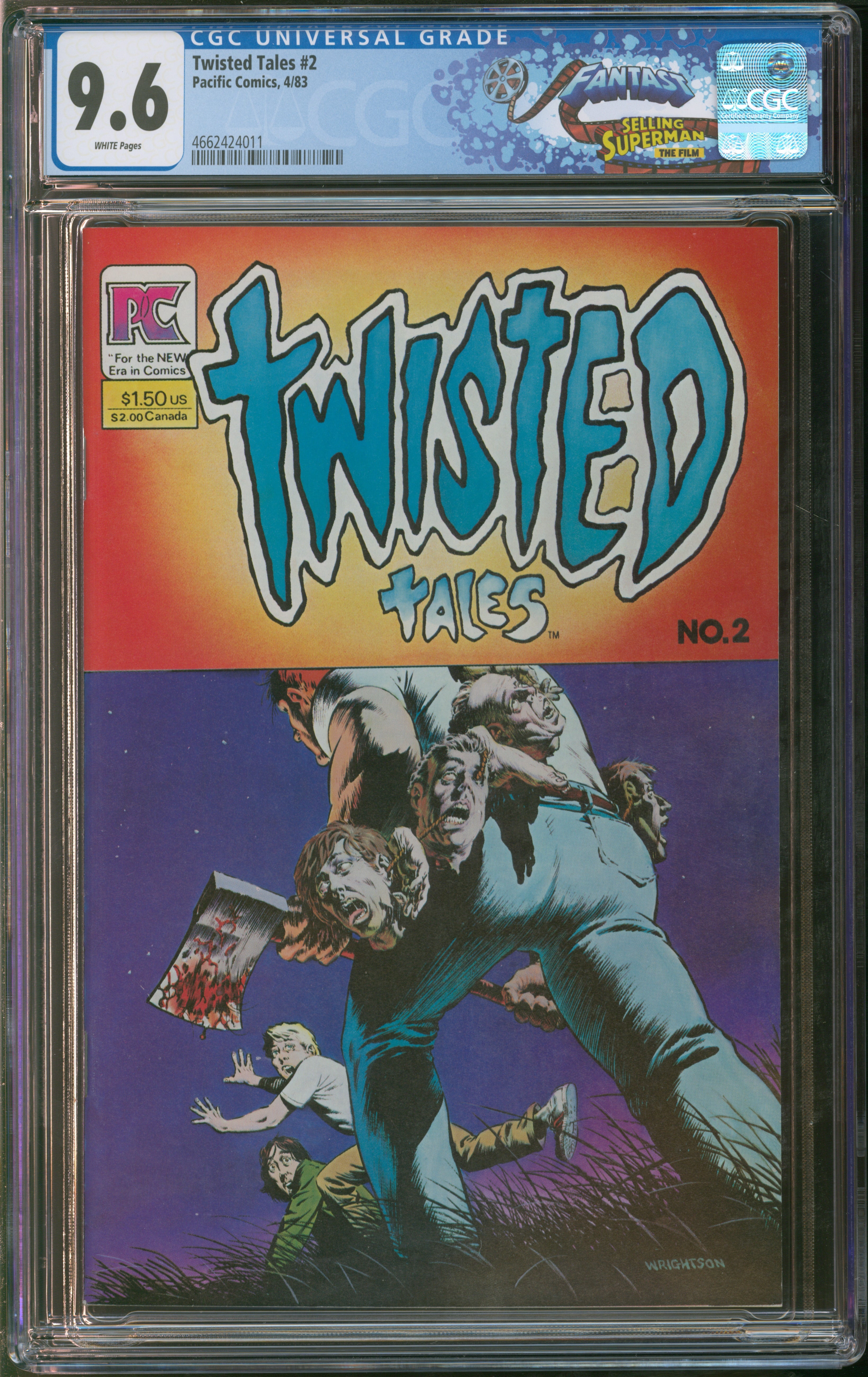 Pacific Comics Twisted Tales #2 4/83 FANTAST CGC 9.6 White Pages