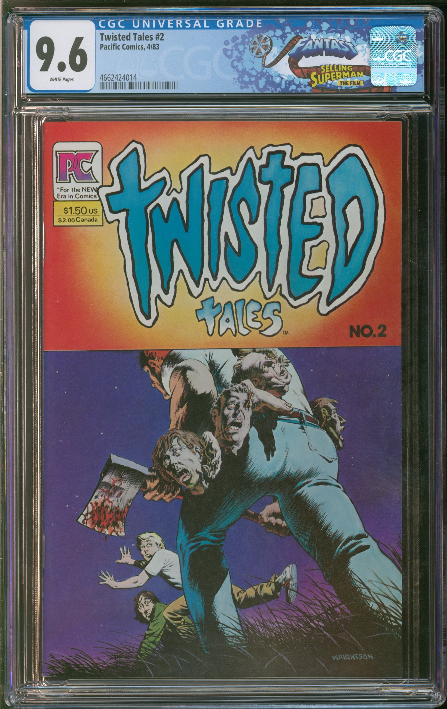 Pacific Comics Twisted Tales #2 4/83 FANTAST CGC 9.6 White Pages