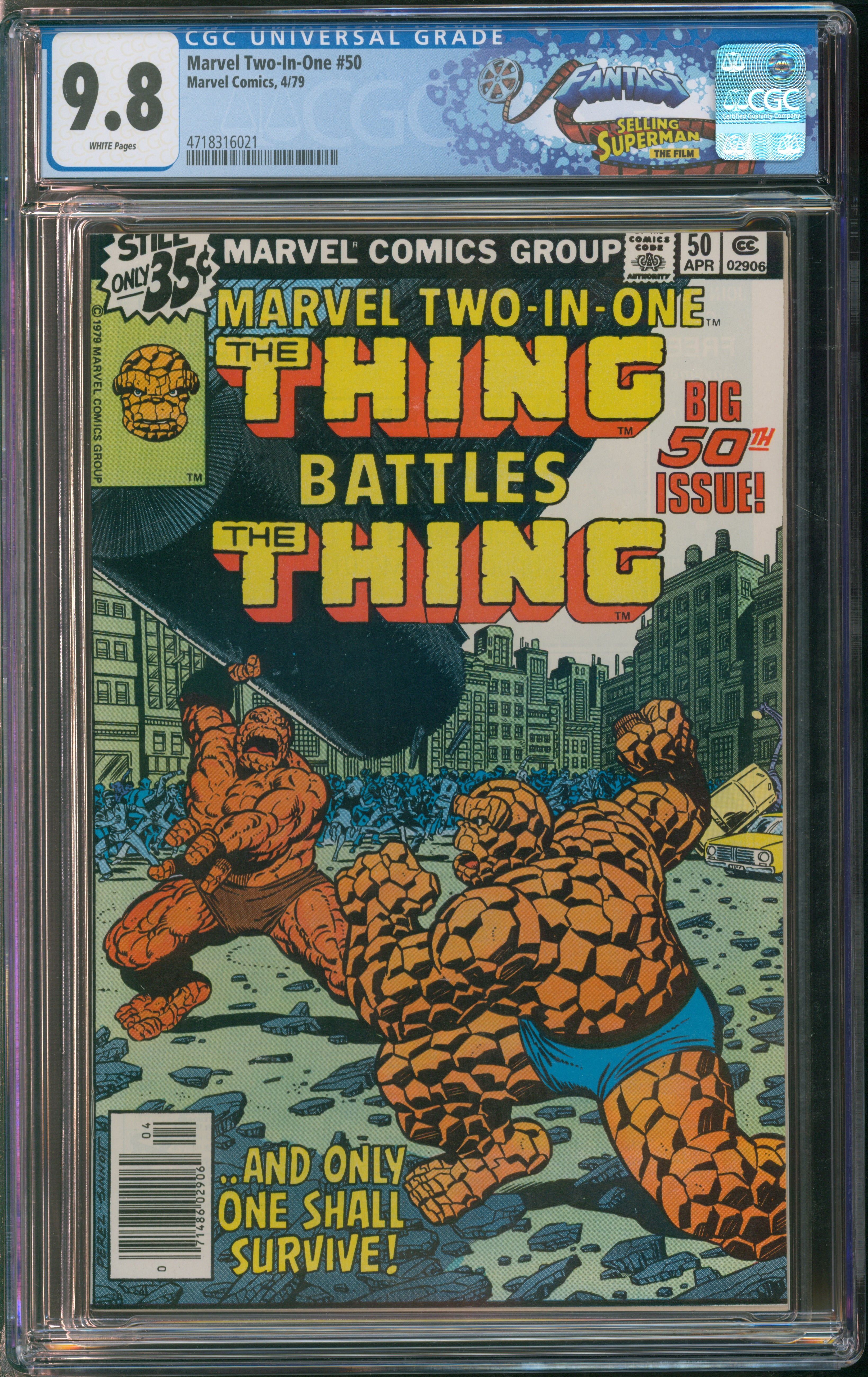 Marvel Comics Two-In-One #50 4/79 FANTAST CGC 9.8 White Pages
