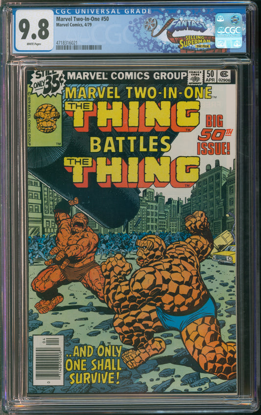 Marvel Comics Two-In-One #50 4/79 FANTAST CGC 9.8 White Pages