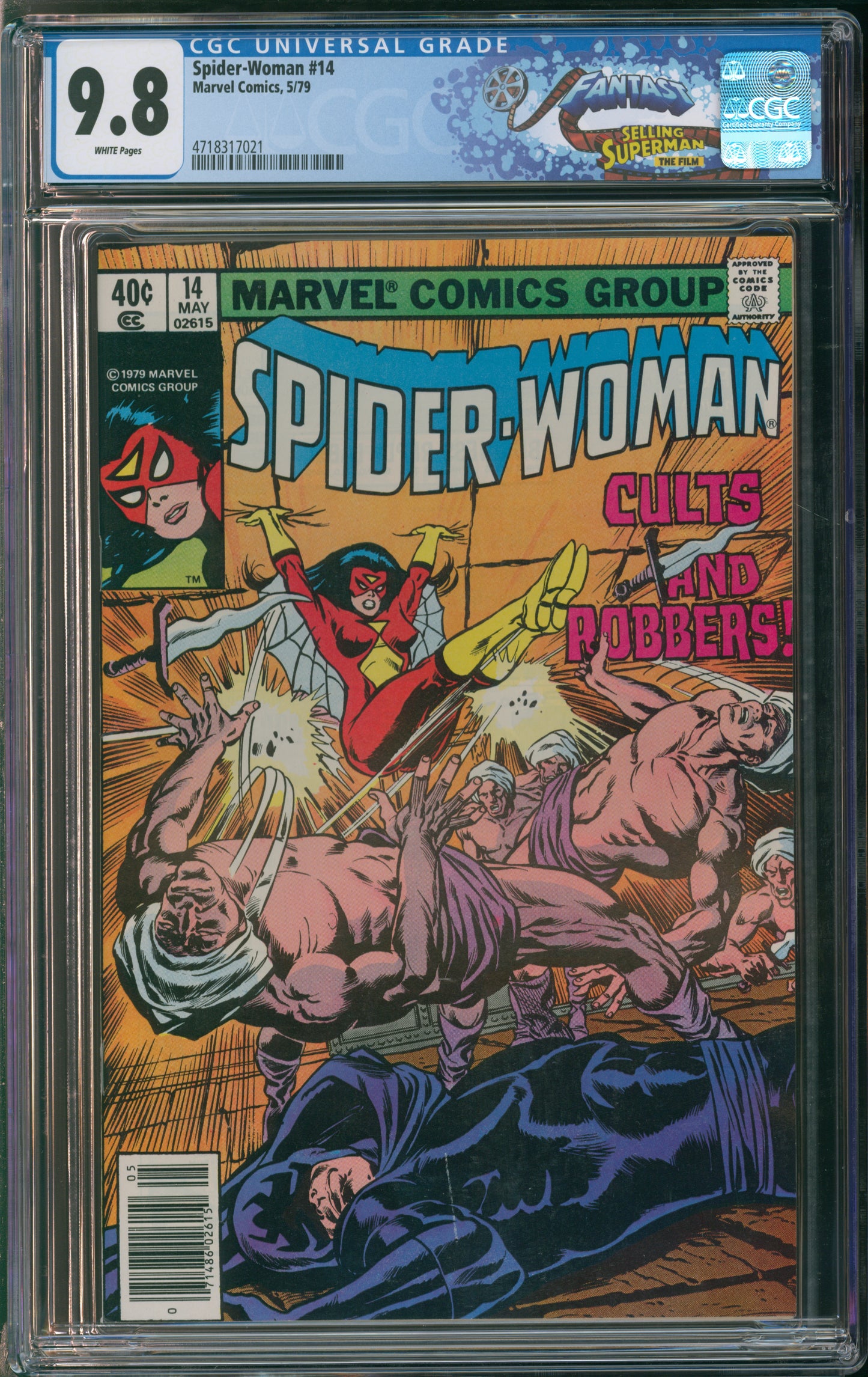 Marvel Comics Spider-Woman #14 5/79 FANTAST CGC 9.8 White Pages