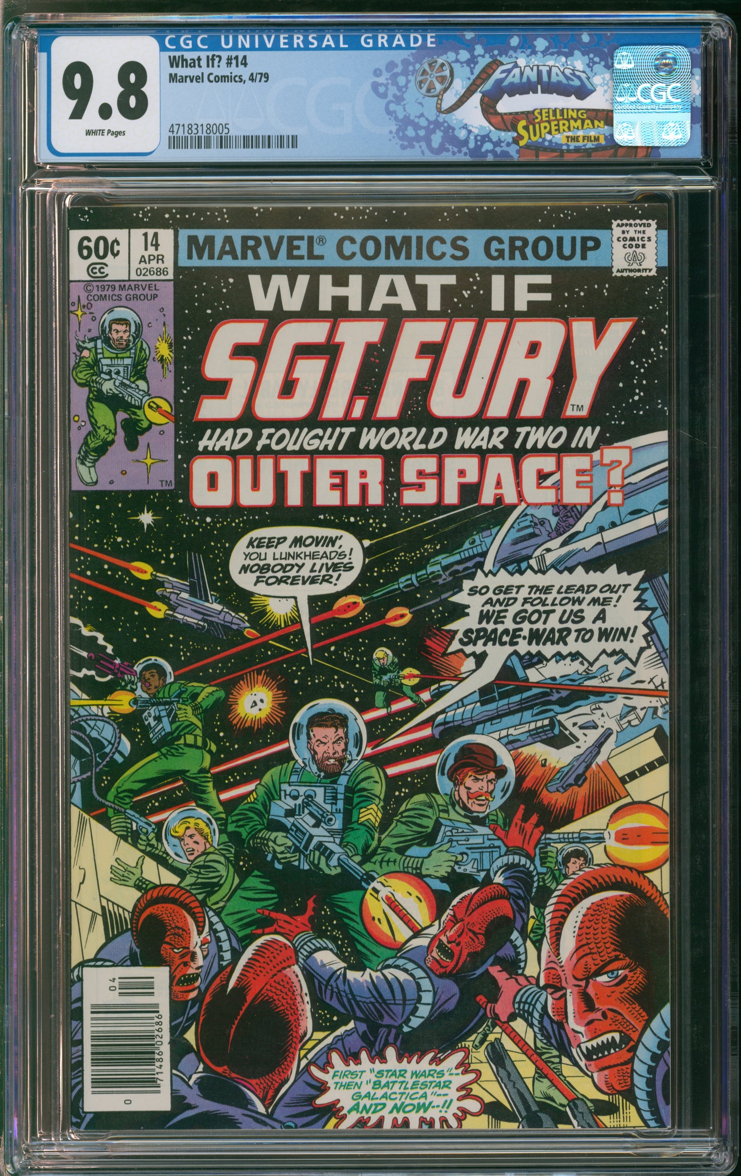 Marvel Comics What If? #14 4/79 FANTAST CGC 9.8 White Pages