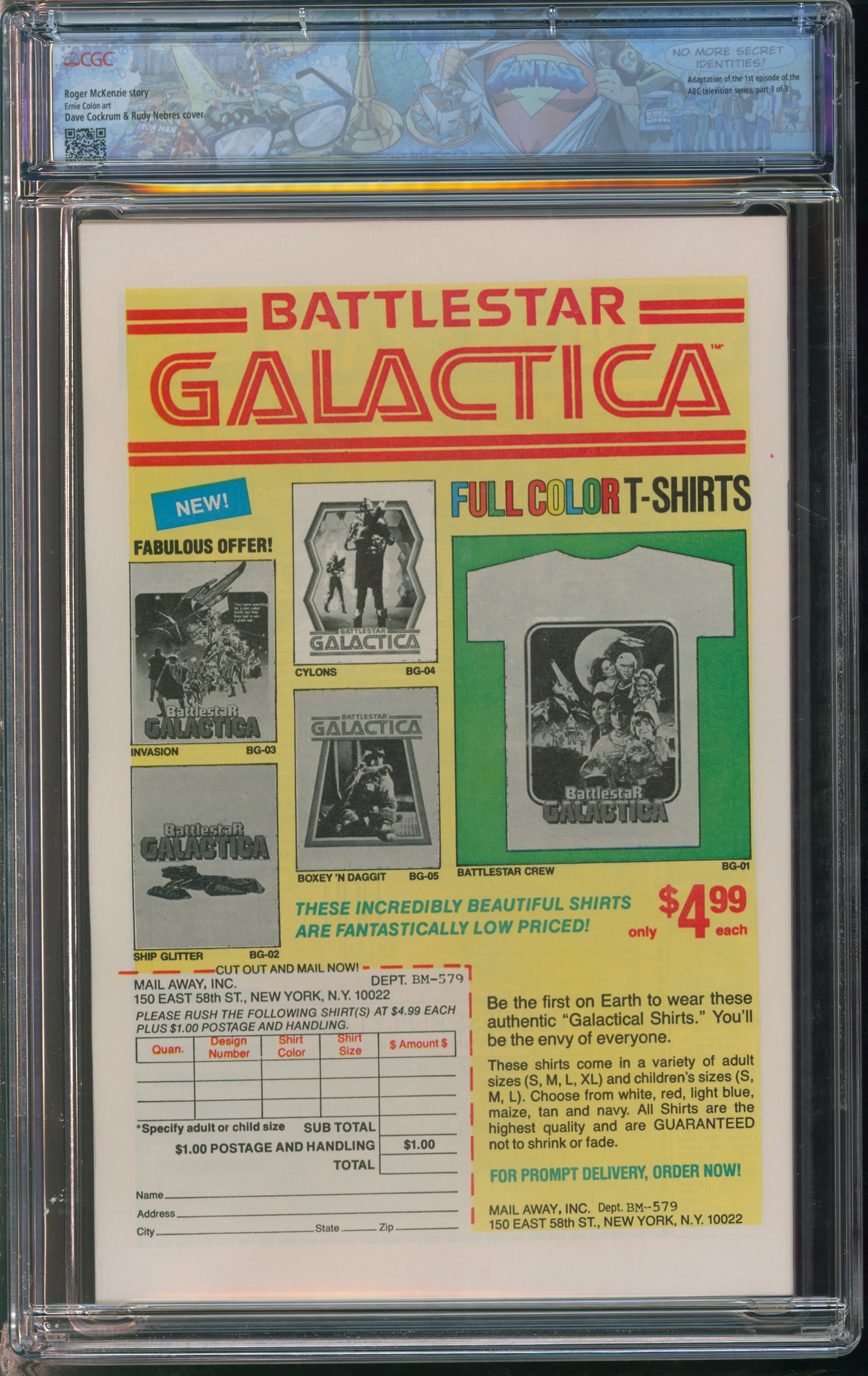 Marvel Comics Battlestar Galactica #3 5/79 FANTAST CGC 9.8 White Pages