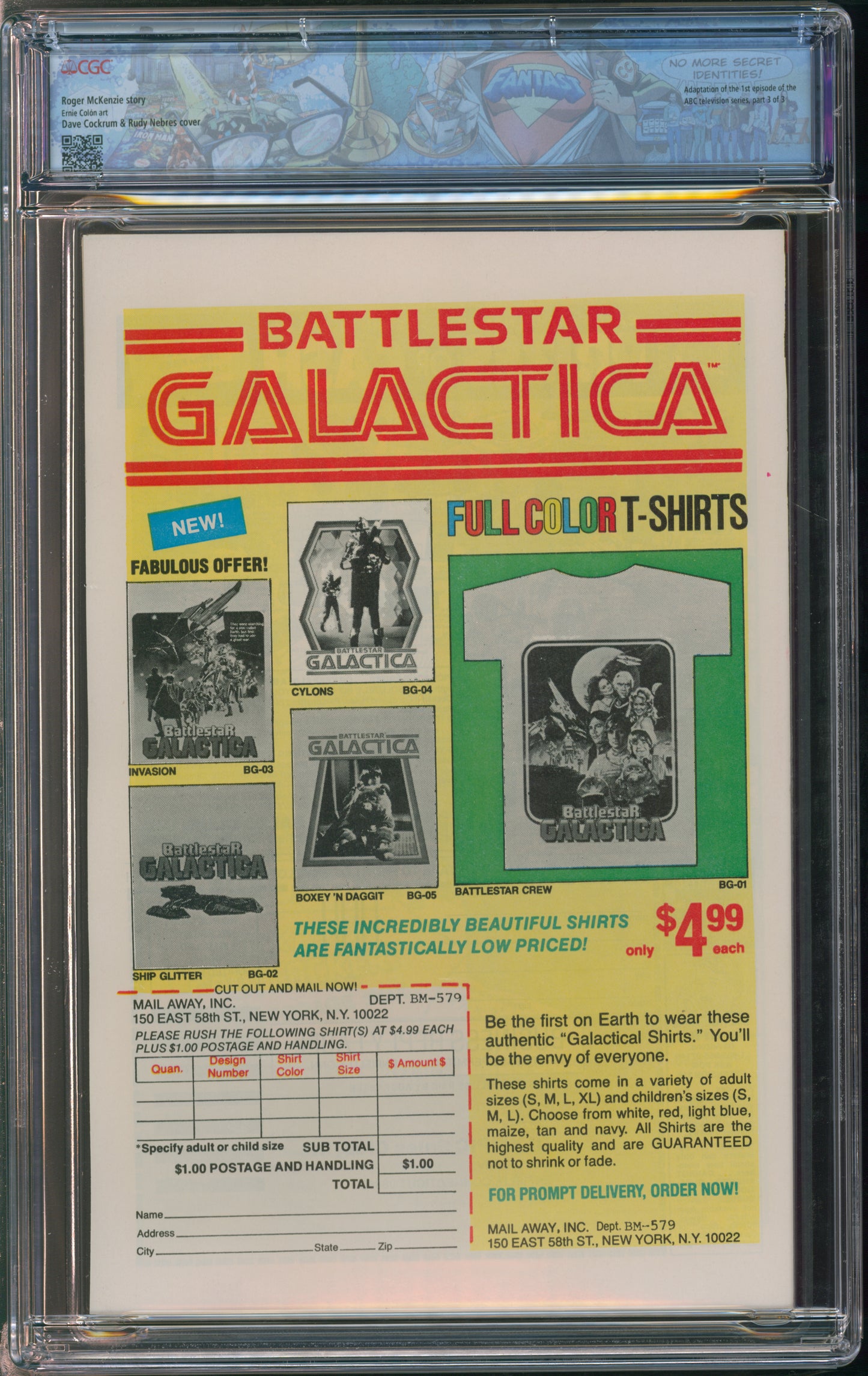 Marvel Comics Battlestar Galactica #3 5/79 FANTAST CGC 9.8 White Pages