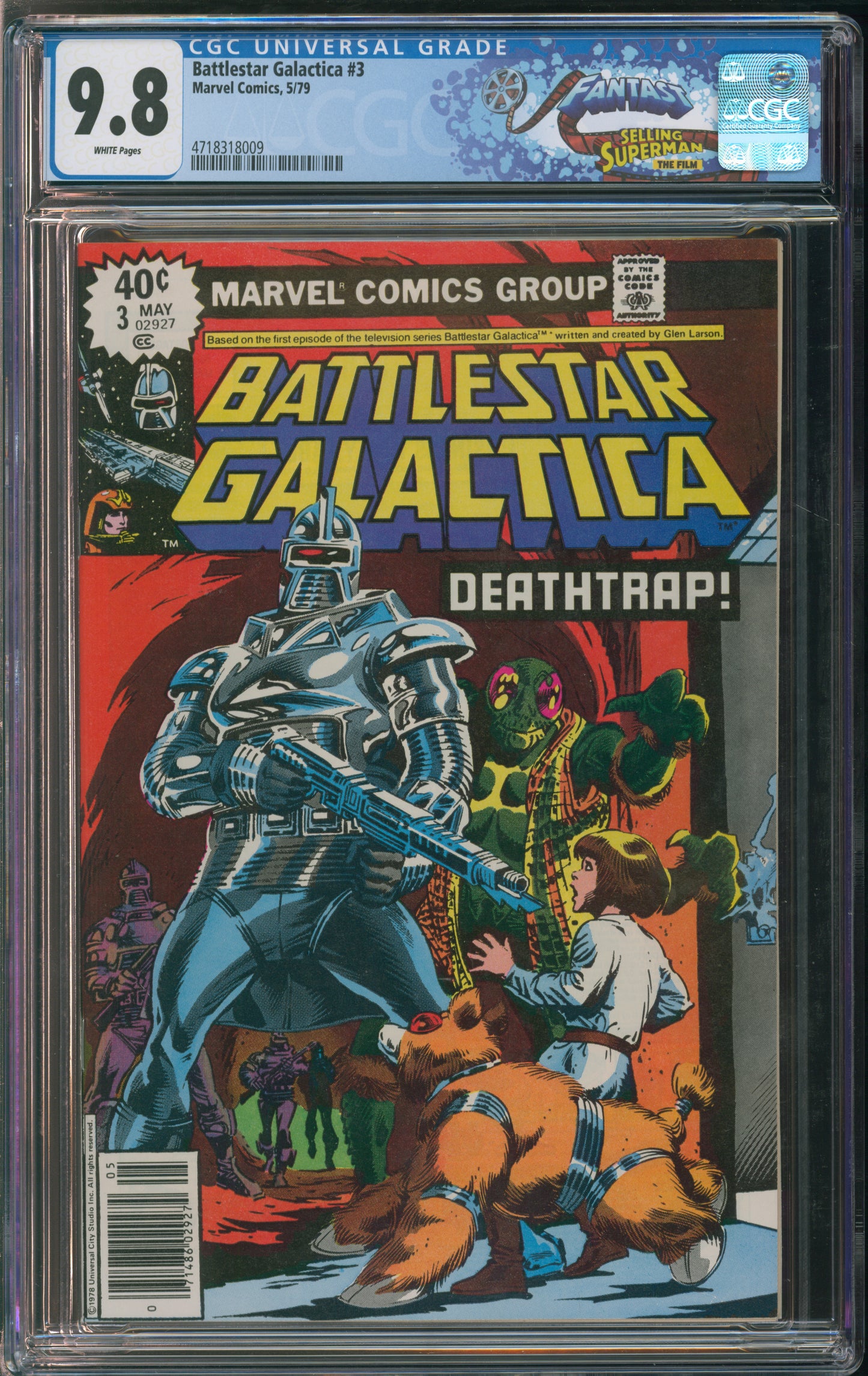 Marvel Comics Battlestar Galactica #3 5/79 FANTAST CGC 9.8 White Pages