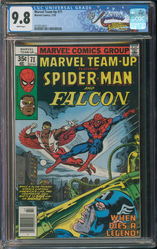 Marvel Comics Marvel Team-Up #71 FANTAST CGC 9.8 White Pages