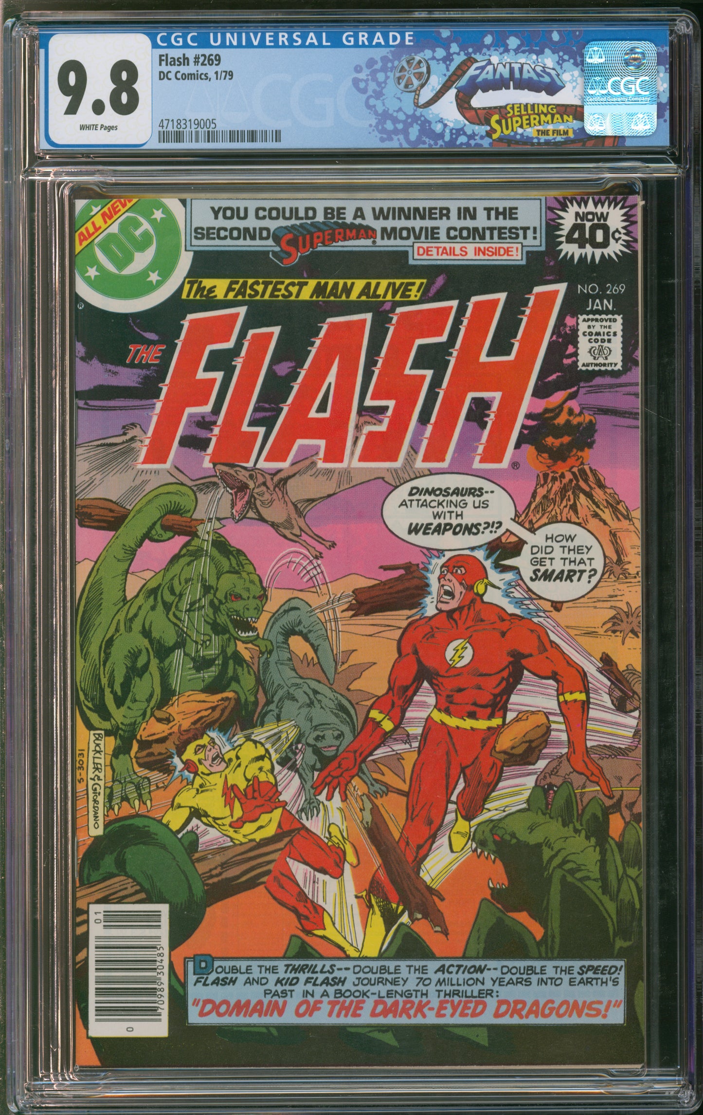 D.C. Comics Flash #269 1/79 FANTAST CGC 9.8 White Pages