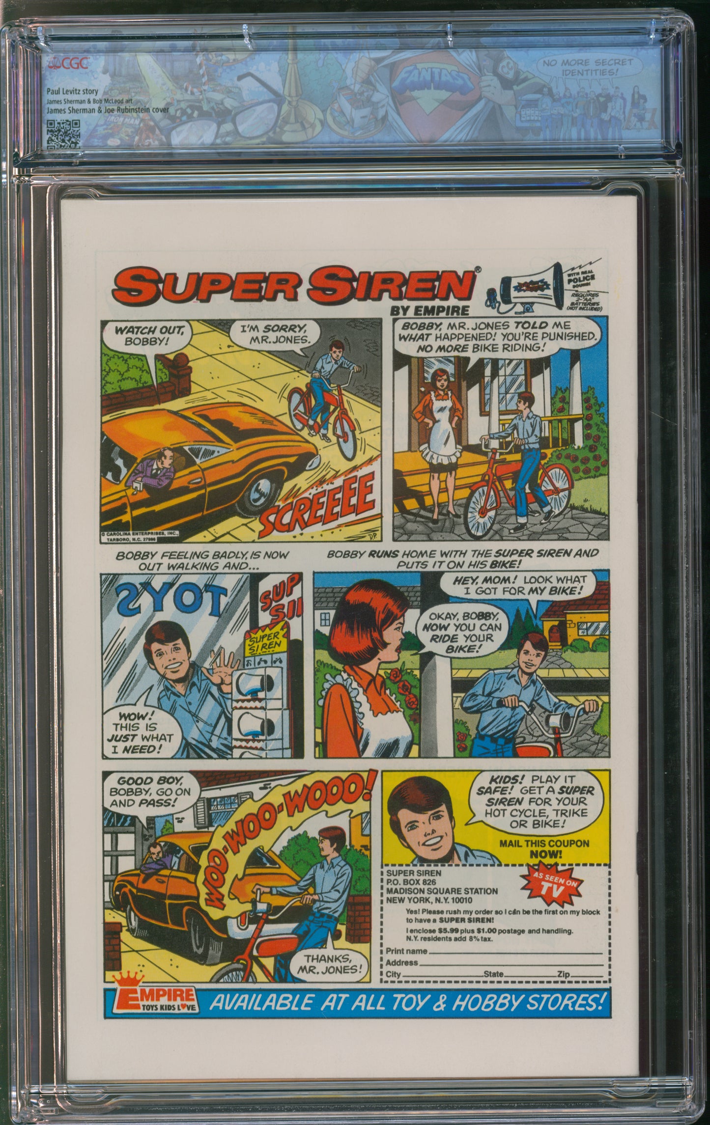 D.C. Comics Superboy and the Legion of Super-Heroes #241 7/78 FANTAST CGC 9.8 White Pages