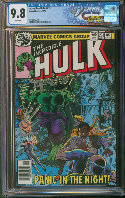 Marvel Comics Incredible Hulk #231 1/79 FANTAST CGC 9.8 White Pages