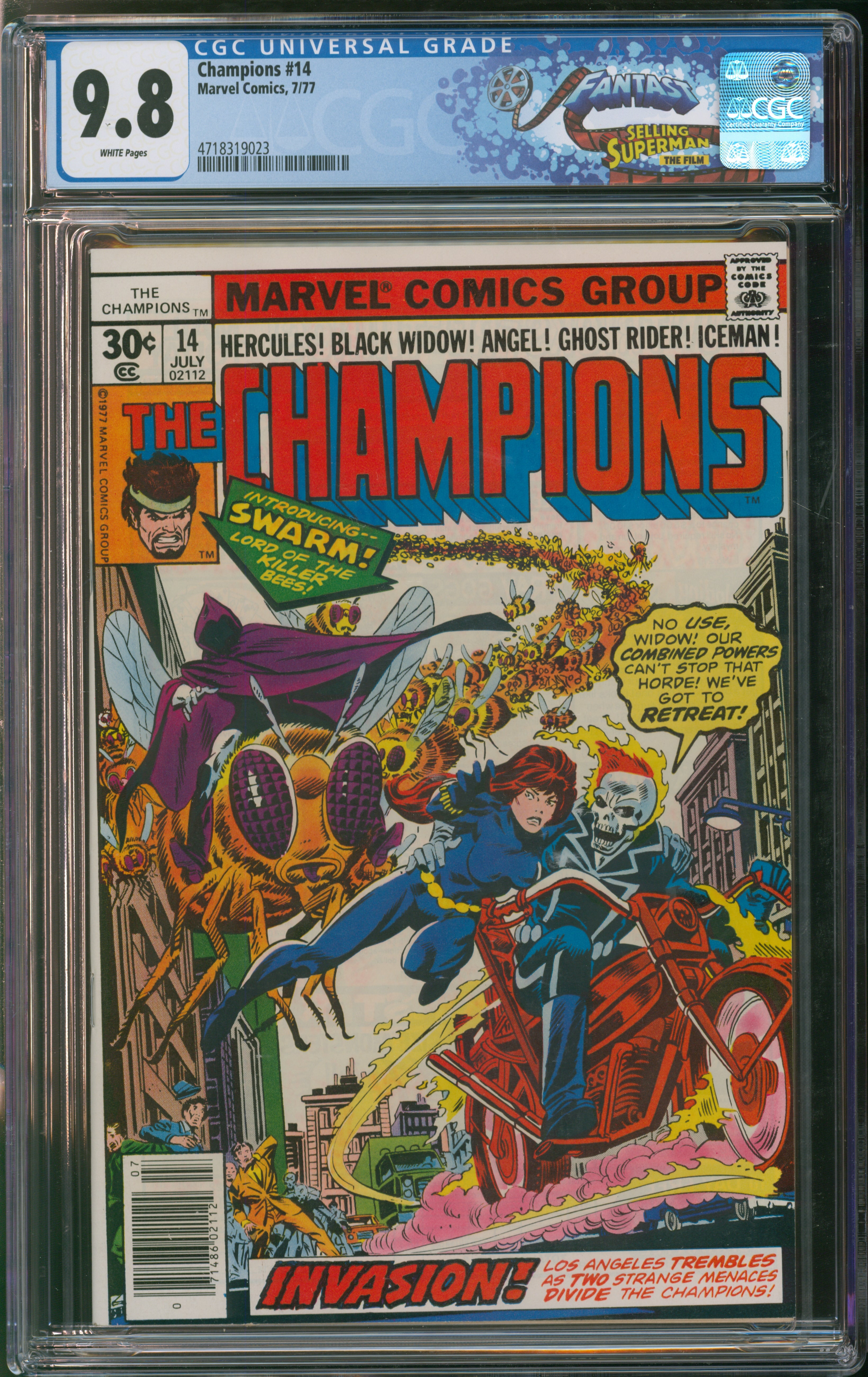 Marvel Comics Champions #14 7/77 FANTAST CGC 9.8 White Pages