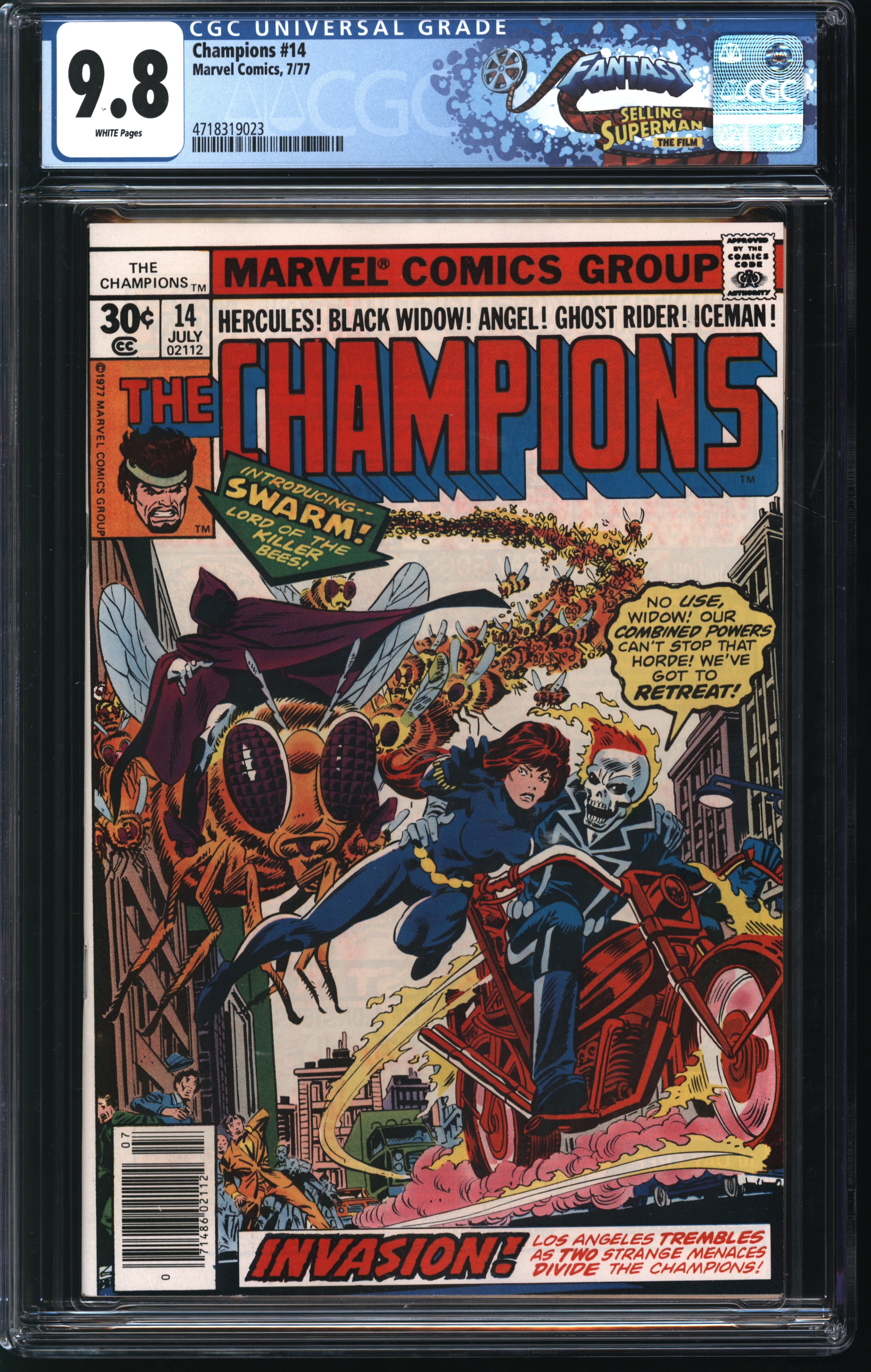 Marvel Comics Champions #14 7/77 FANTAST CGC 9.8 White Pages