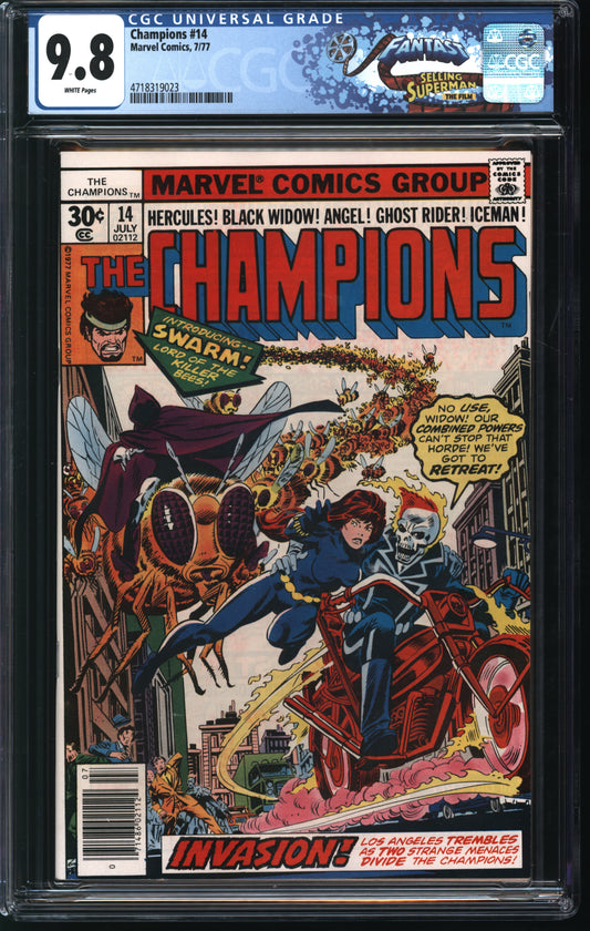 Marvel Comics Champions #14 7/77 FANTAST CGC 9.8 White Pages