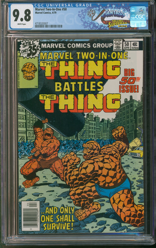 Marvel Comics Two-In-One #50 4/79 FANTAST CGC 9.8 White Pages