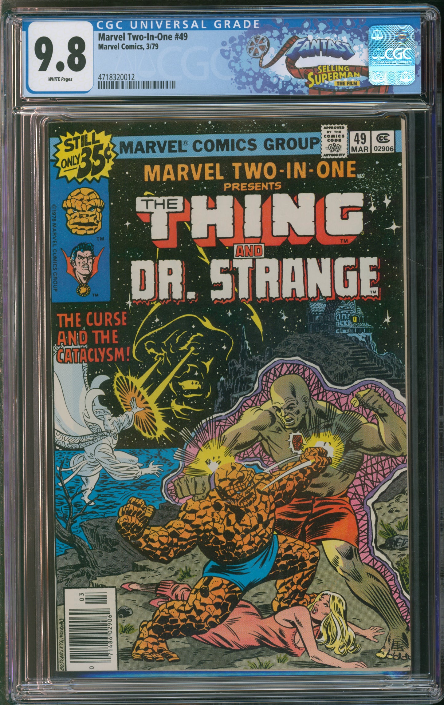 Marvel Comics Marvel Two-In-One #49 3/79 FANTAST CGC 9.8 White Pages