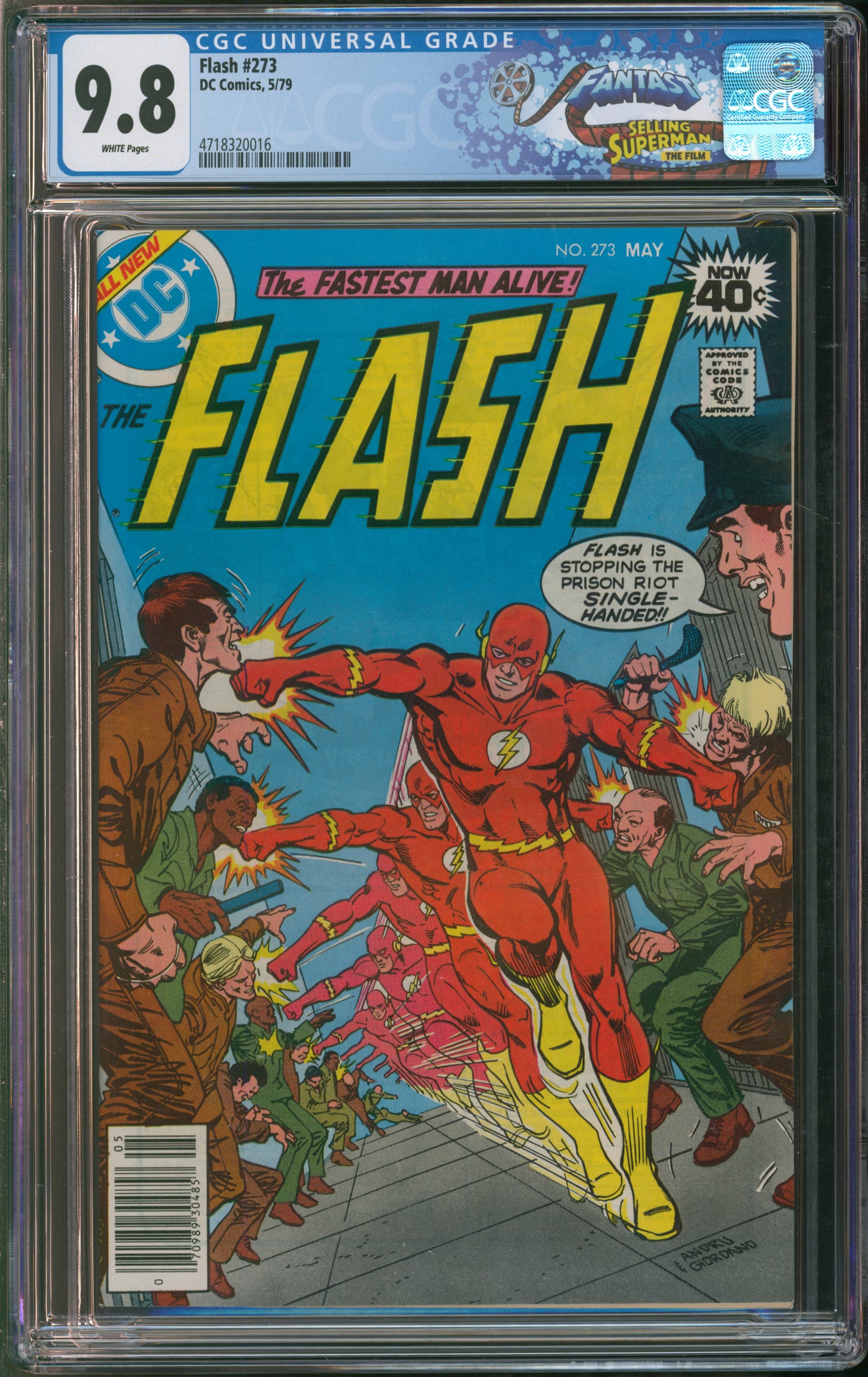 D.C. Comics Flash #273 5/79 FANTAST CGC 9.8 White Pages
