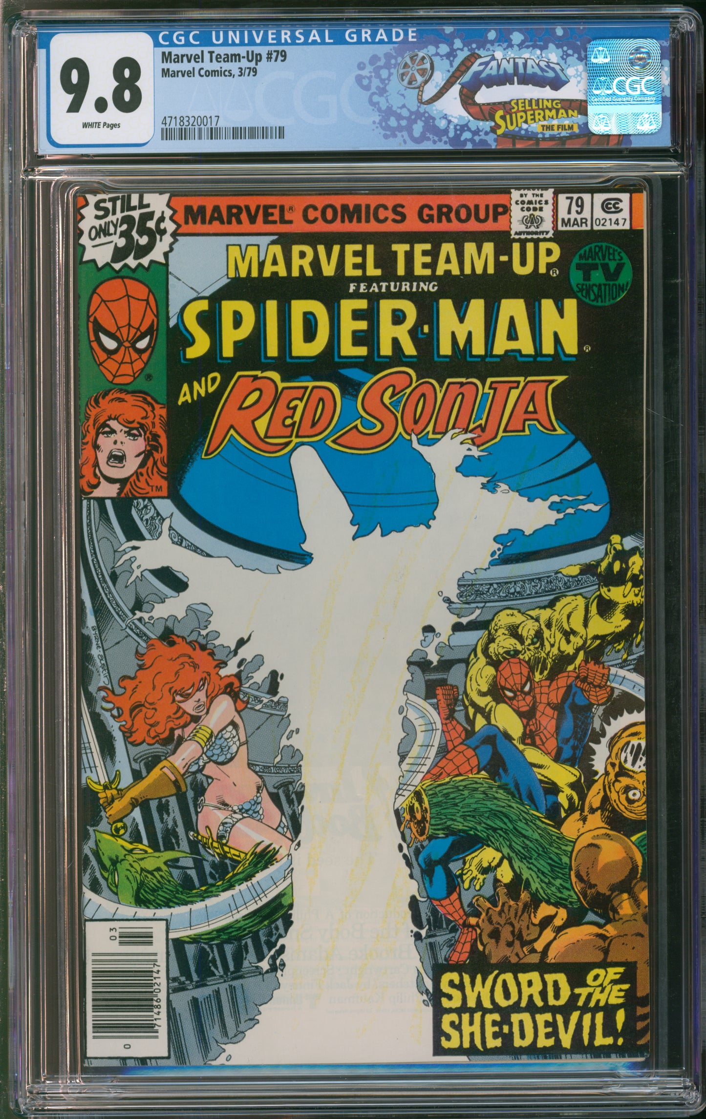 Marvel Comics Marvel Team-Up #79 3/79 FANTAST CGC 9.8 White Pages