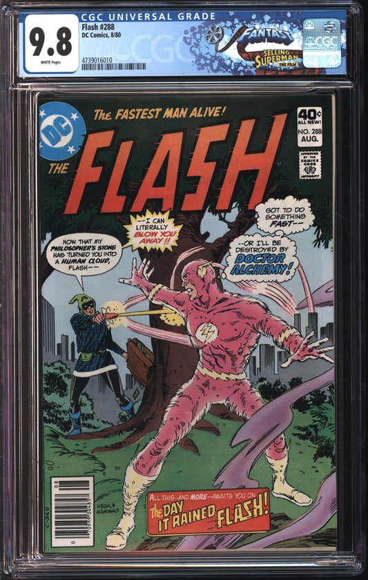D.C. Comics Flash #288 7/80 FANTAST CGC 9.8 White Pages