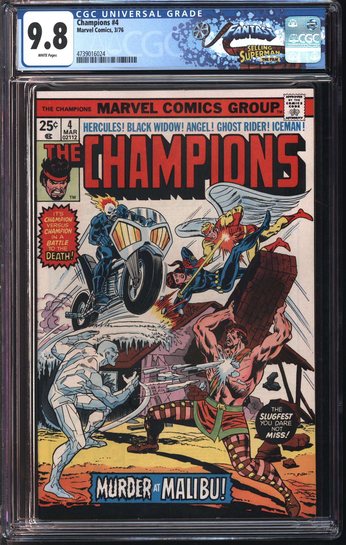 Marvel Comics Champions #4 3/76 FANTAST CGC 9.8 White Pages