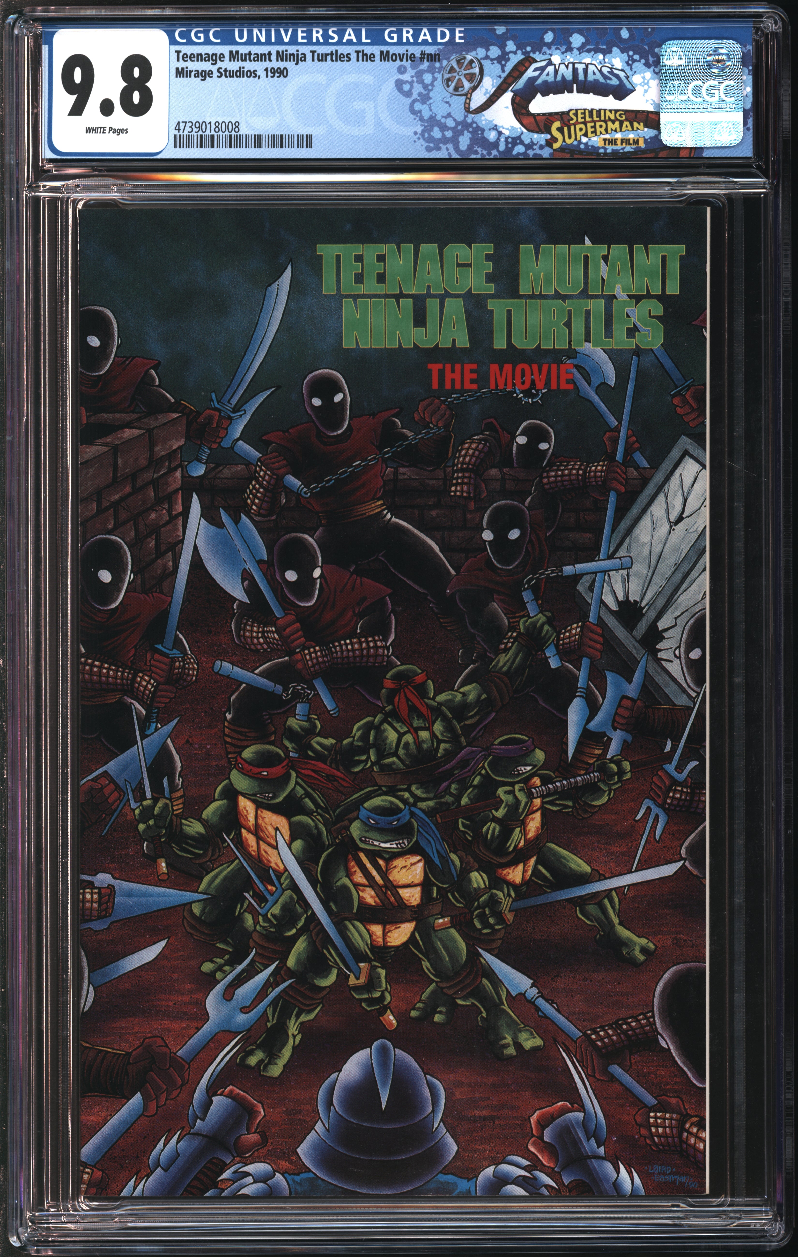Mirage Studios Teenage Mutant Ninja Turtles The Movie #nn 1990 FANTAST CGC 9.8 White Pages