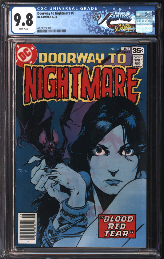 Marvel Comics Doorway to Nightmare #3 5-6/78 FANTAST CGC 9.8 White Pages