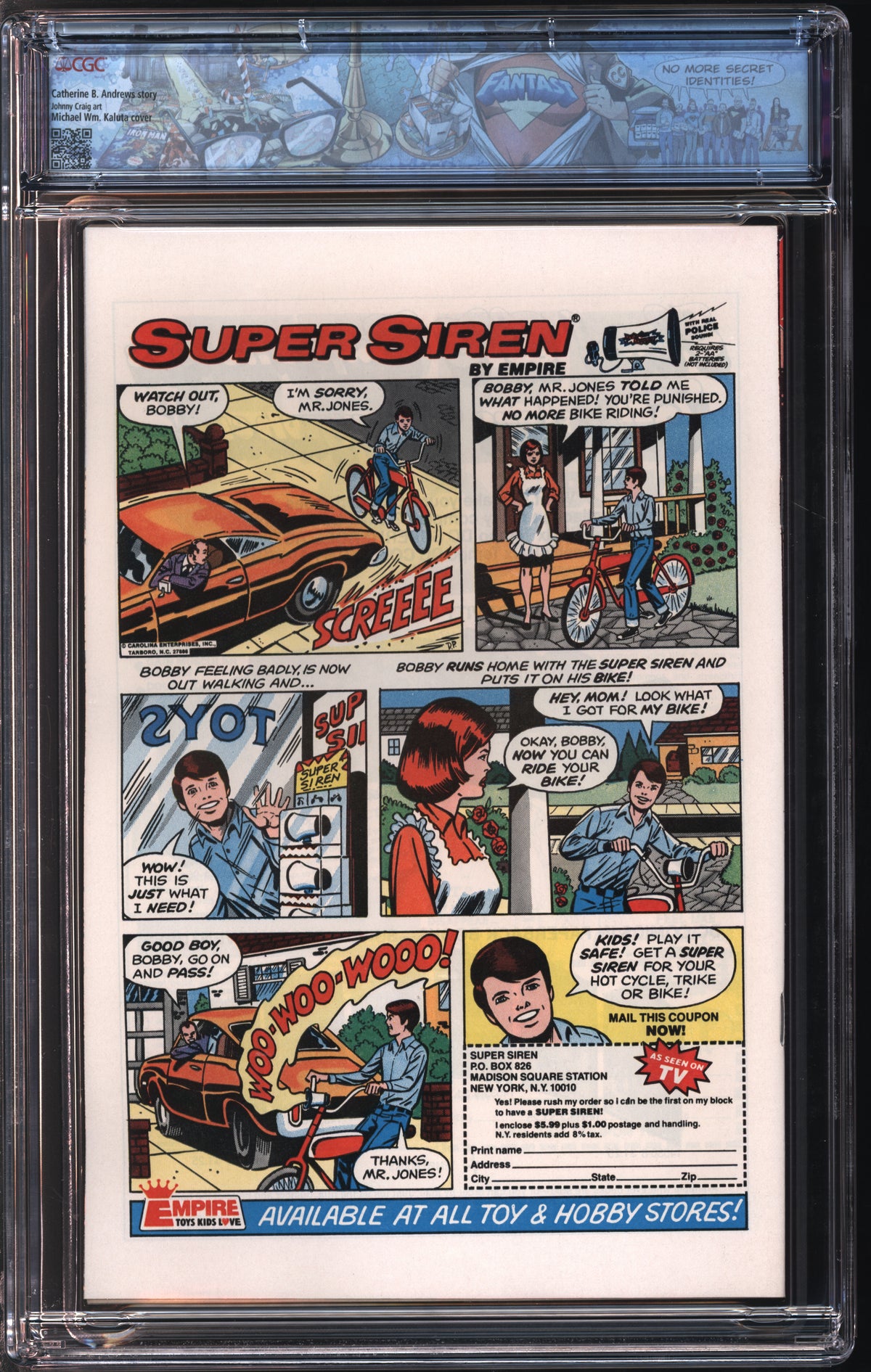 Marvel Comics Doorway to Nightmare #4 7-8/78 FANTAST CGC 9.8 White Pages
