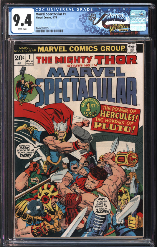 Marvel Comics Marvel Spectacular #1 8/73 FANTAST CGC 9.4 White Pages