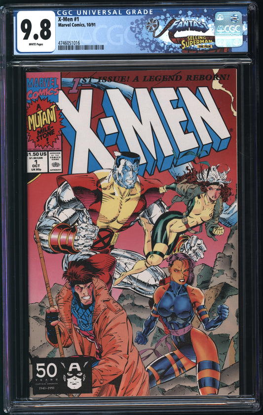 Marvel Comics X-Men #1 10/91 FANTAST CGC 9.8 White Pages (Gambit, Psylocke, Colossus, and Rogue Var)