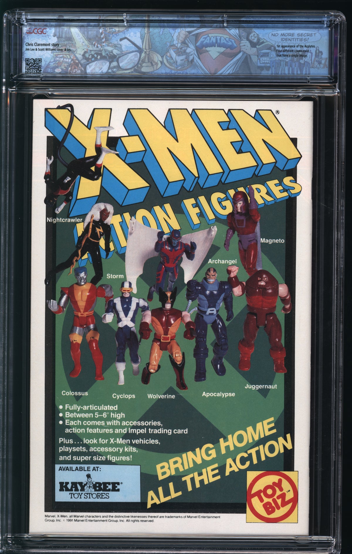 Marvel Comics X-Men #1 10/91 FANTAST CGC 9.8 White Pages (Gambit, Psylocke, Colossus, and Rogue Var)