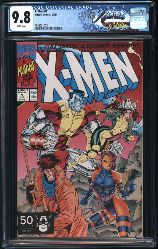Marvel Comics X-Men #1 10/91 FANTAST CGC 9.8 White Pages (Gambit, Psylocke, Colossus, and Rogue Var)