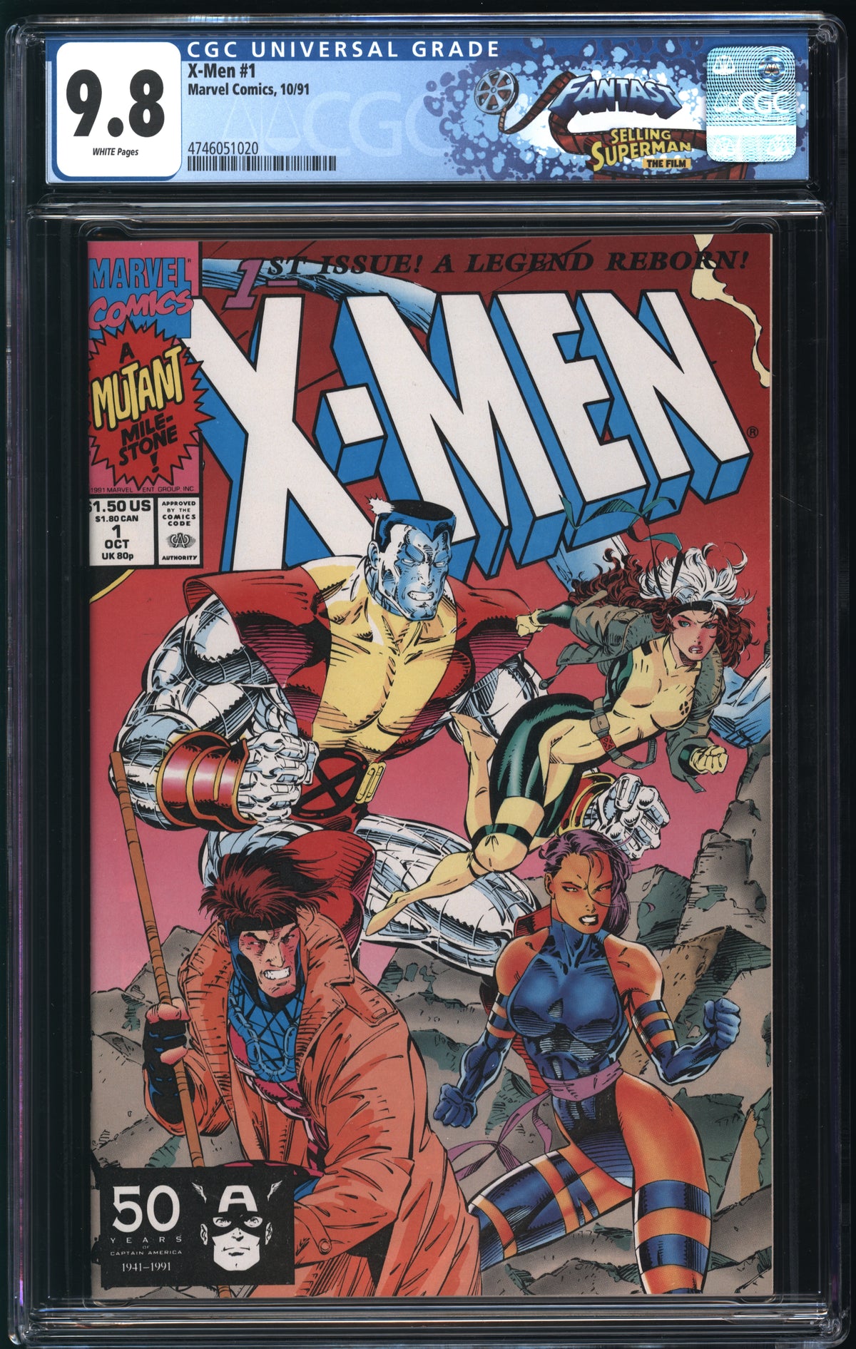 Marvel Comics X-Men #1 10/91 FANTAST CGC 9.8 White Pages (Gambit, Psylocke, Colossus, and Rogue Var)