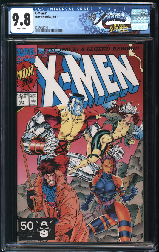 Marvel Comics X-Men #1 10/91 FANTAST CGC 9.8 White Pages (Gambit, Psylocke, Colossus, and Rogue Var)