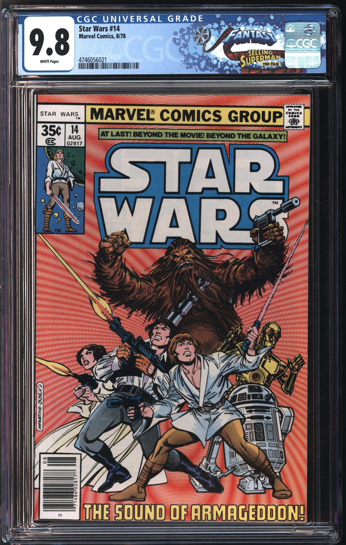 Marvel Comics Star Wars #14 8/78 FANTAST CGC 9.8 White Pages