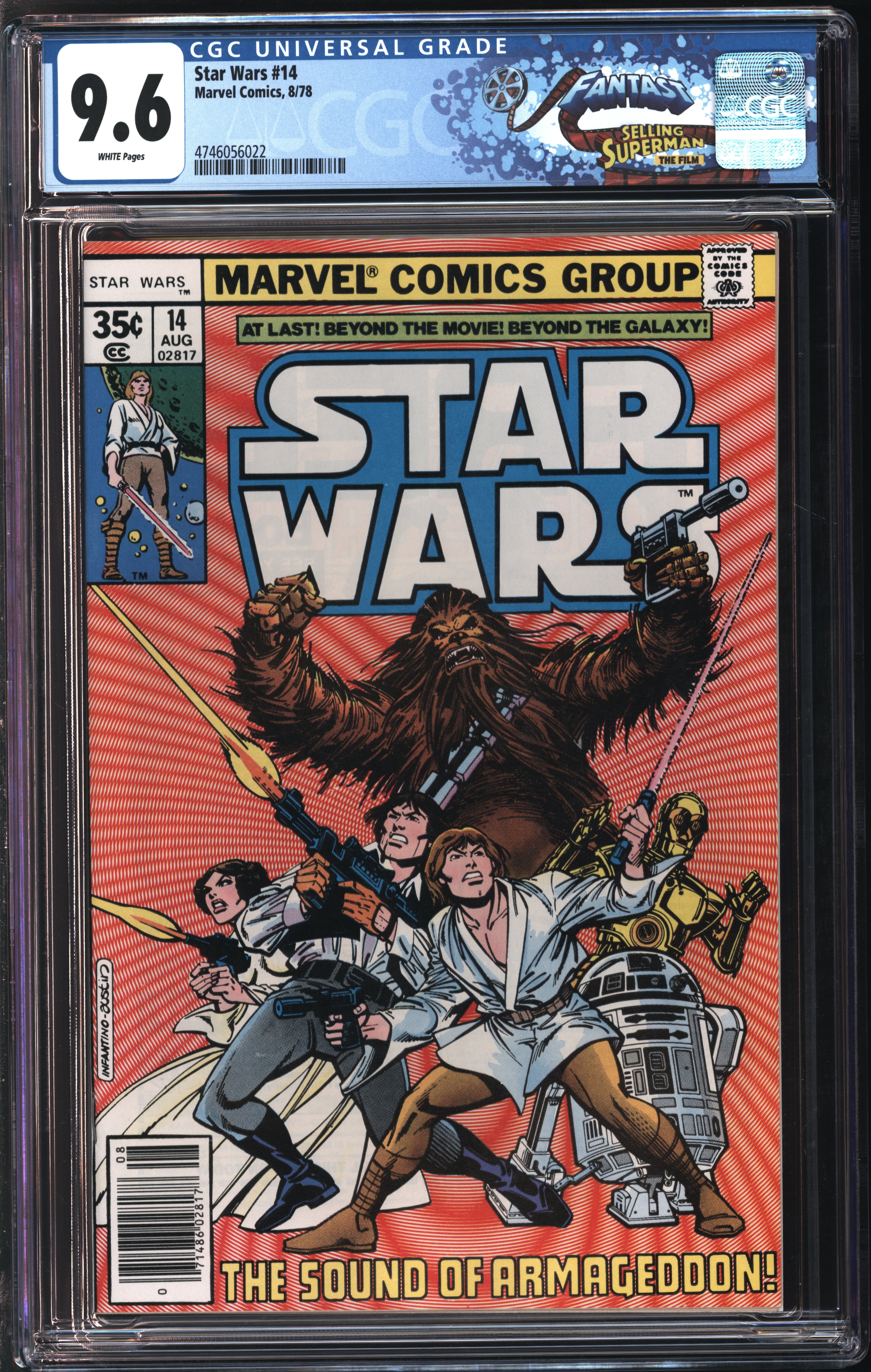 Marvel Comics Star Wars #14 8/78 FANTAST CGC 9.6 White Pages