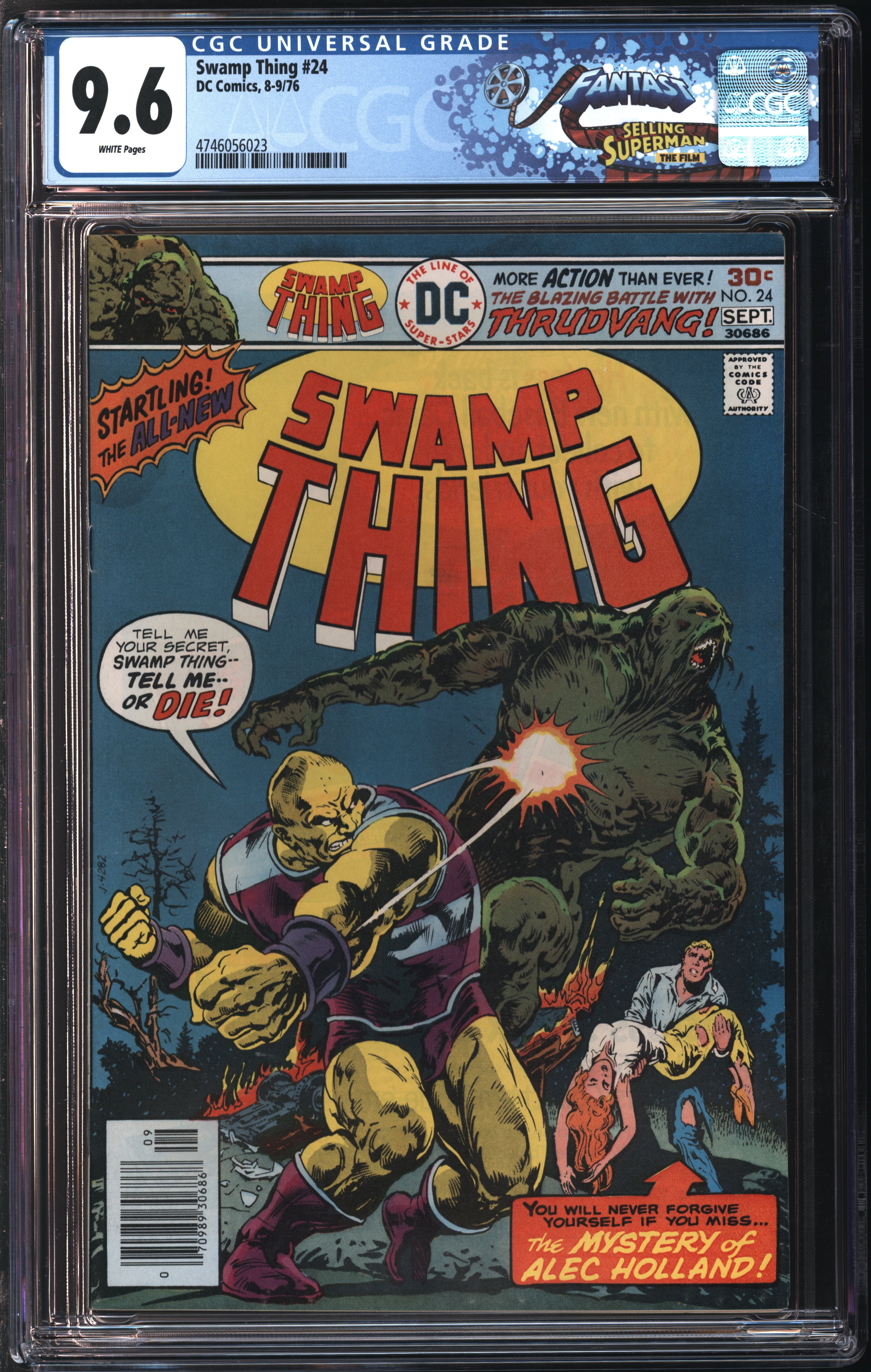 D.C. Comics Swamp Thing #24 8-9/76 FANTAST CGC 9.6 White Pages