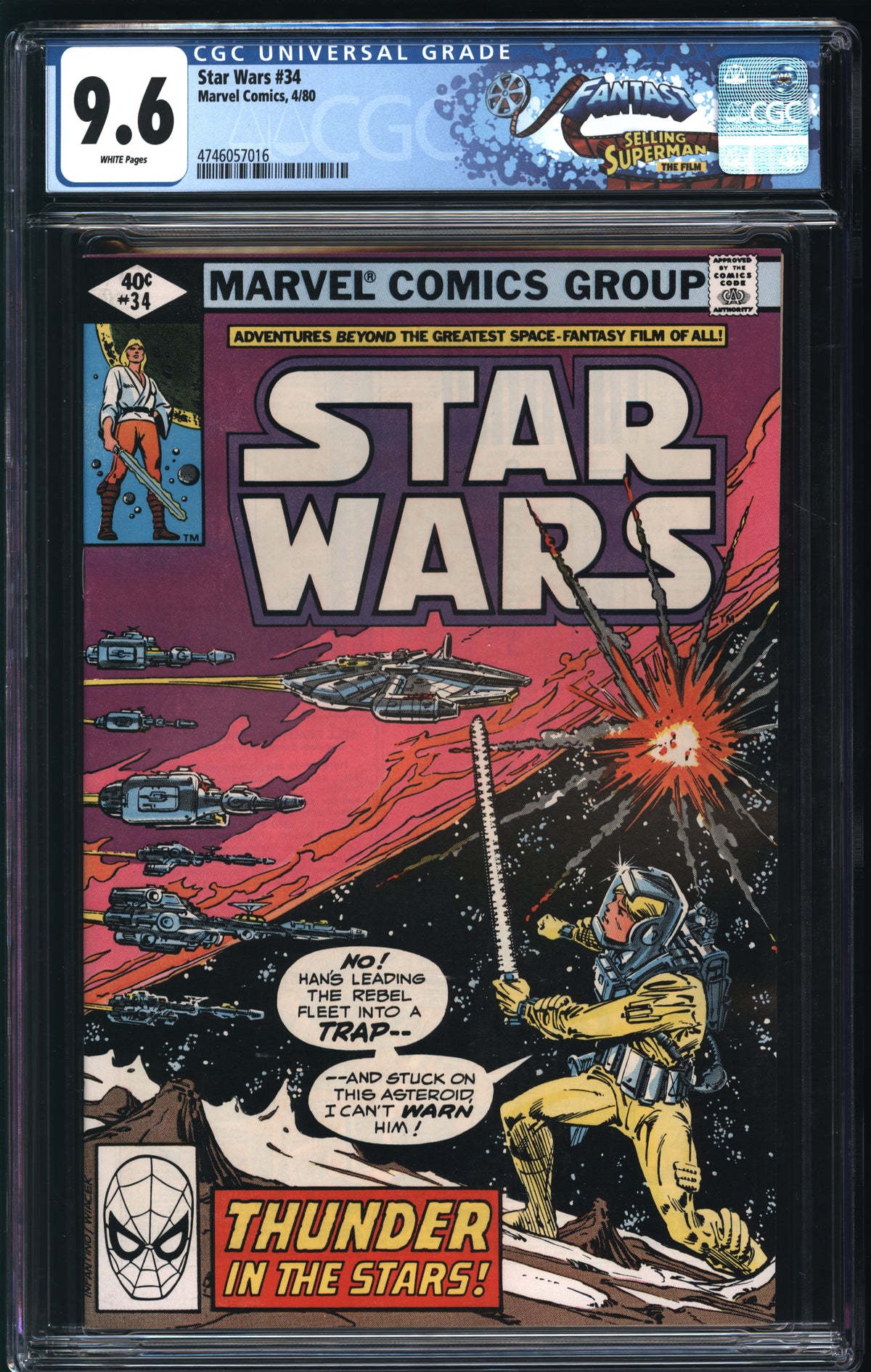 Marvel Comics Star Wars #34 4/80 FANTAST CGC 9.6 White Pages