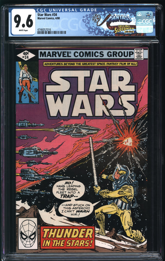 Marvel Comics Star Wars #34 4/80 FANTAST CGC 9.6 White Pages