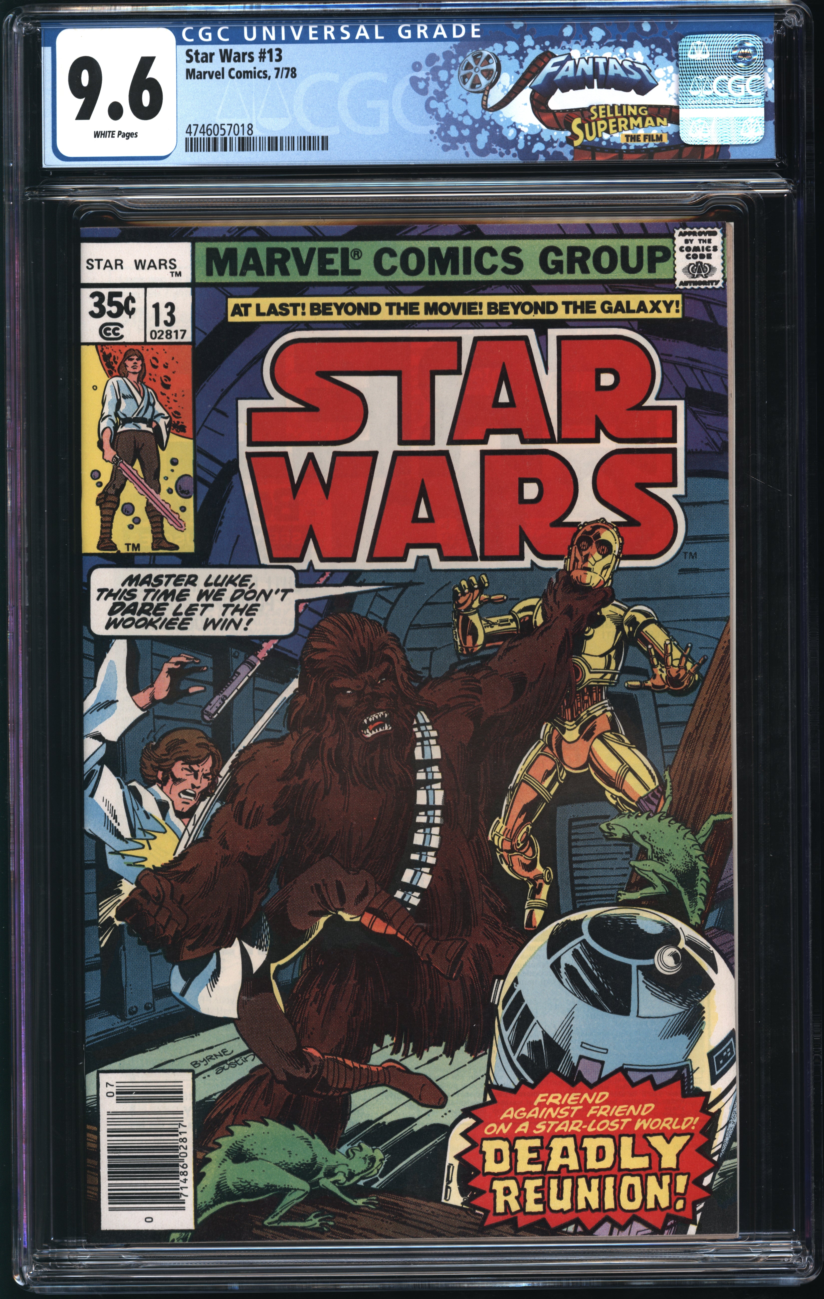 Marvel Comics Star Wars #13 7/78 FANTAST CGC 9.6 White Pages