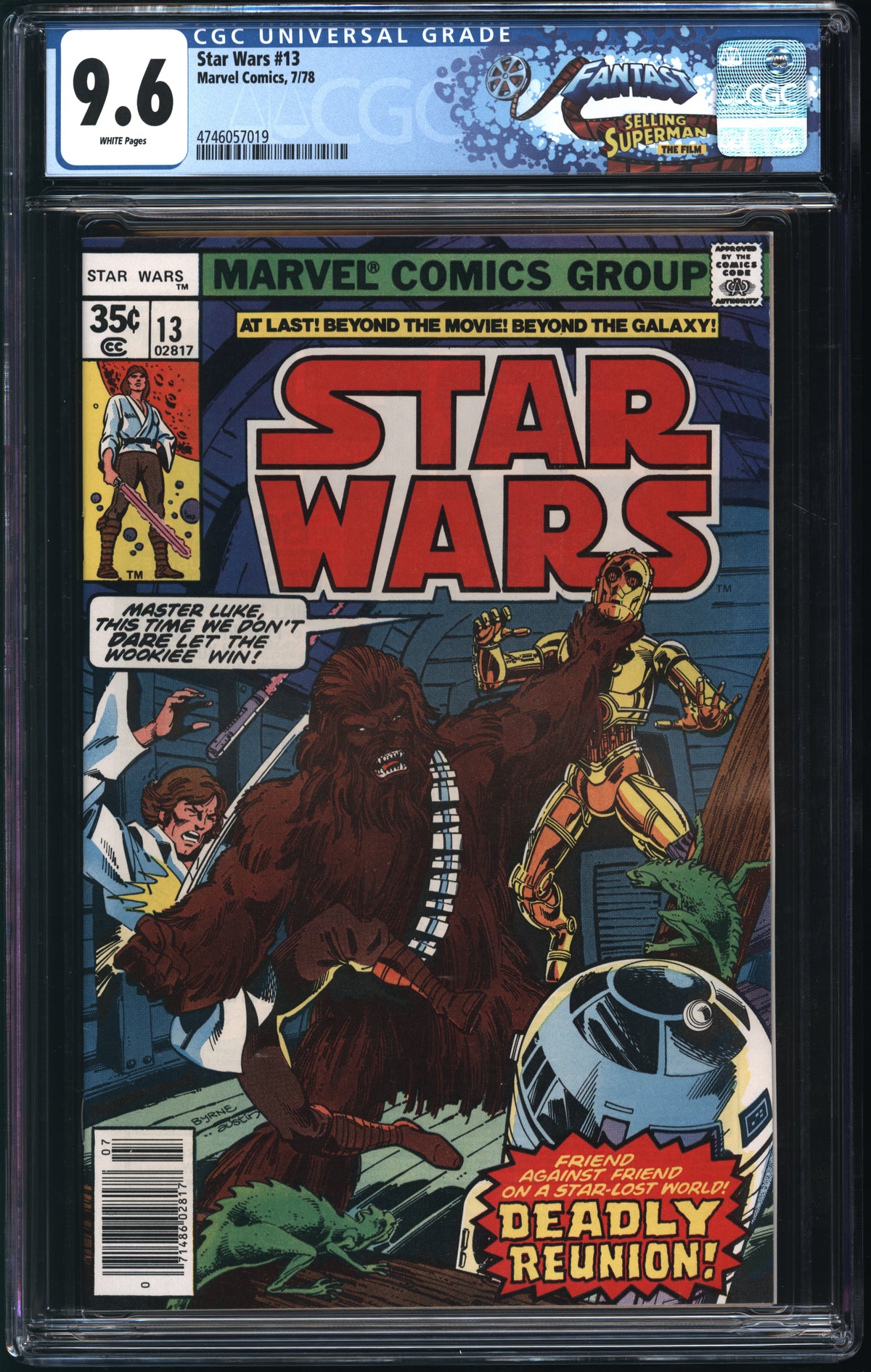 Marvel Comics Star Wars #13 7/78 FANTAST CGC 9.6 White Pages