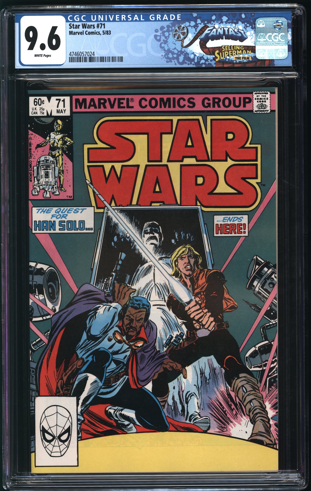 Marvel Comics Star Wars #71 5/83 FANTAST CGC 9.6 White Pages
