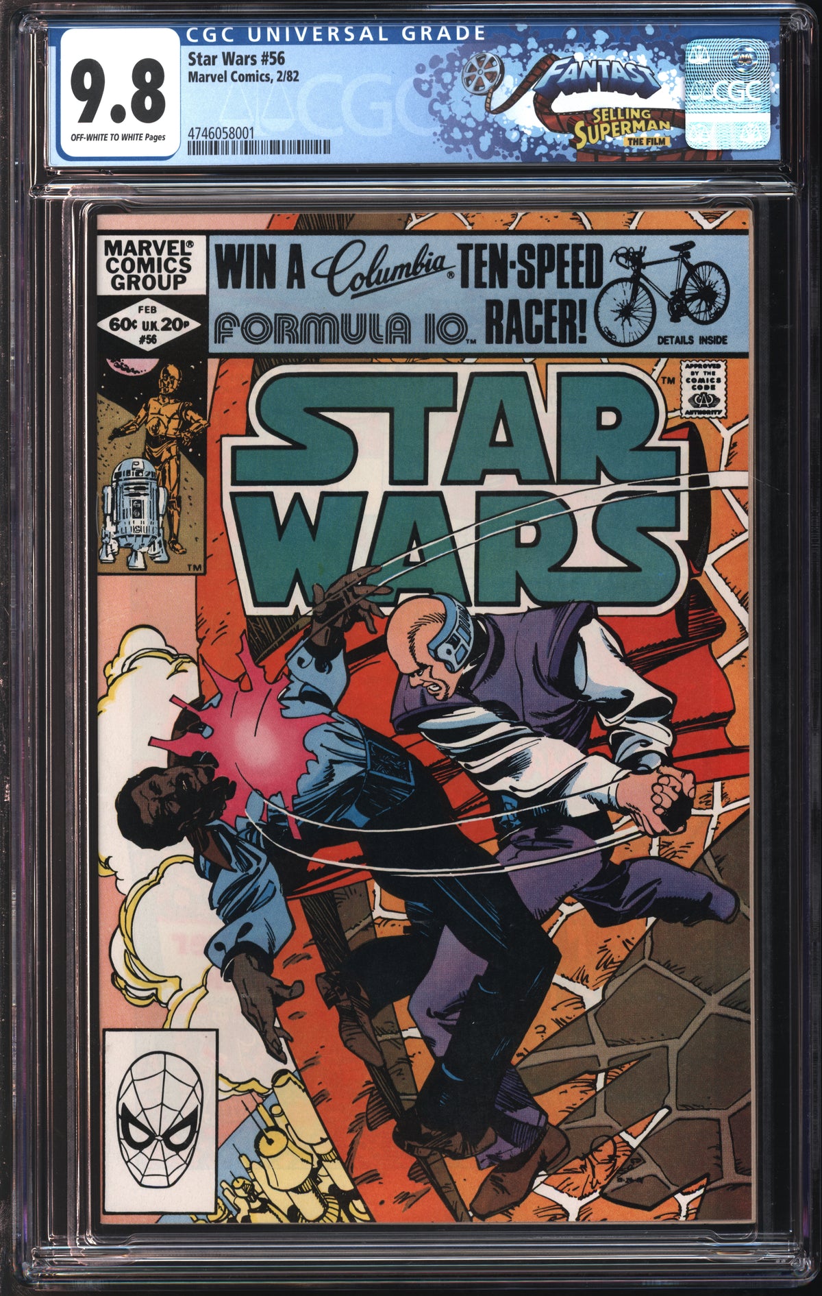 Marvel Comics Star Wars #56 2/82 FANTAST CGC 9.8 Off-White to White Pages