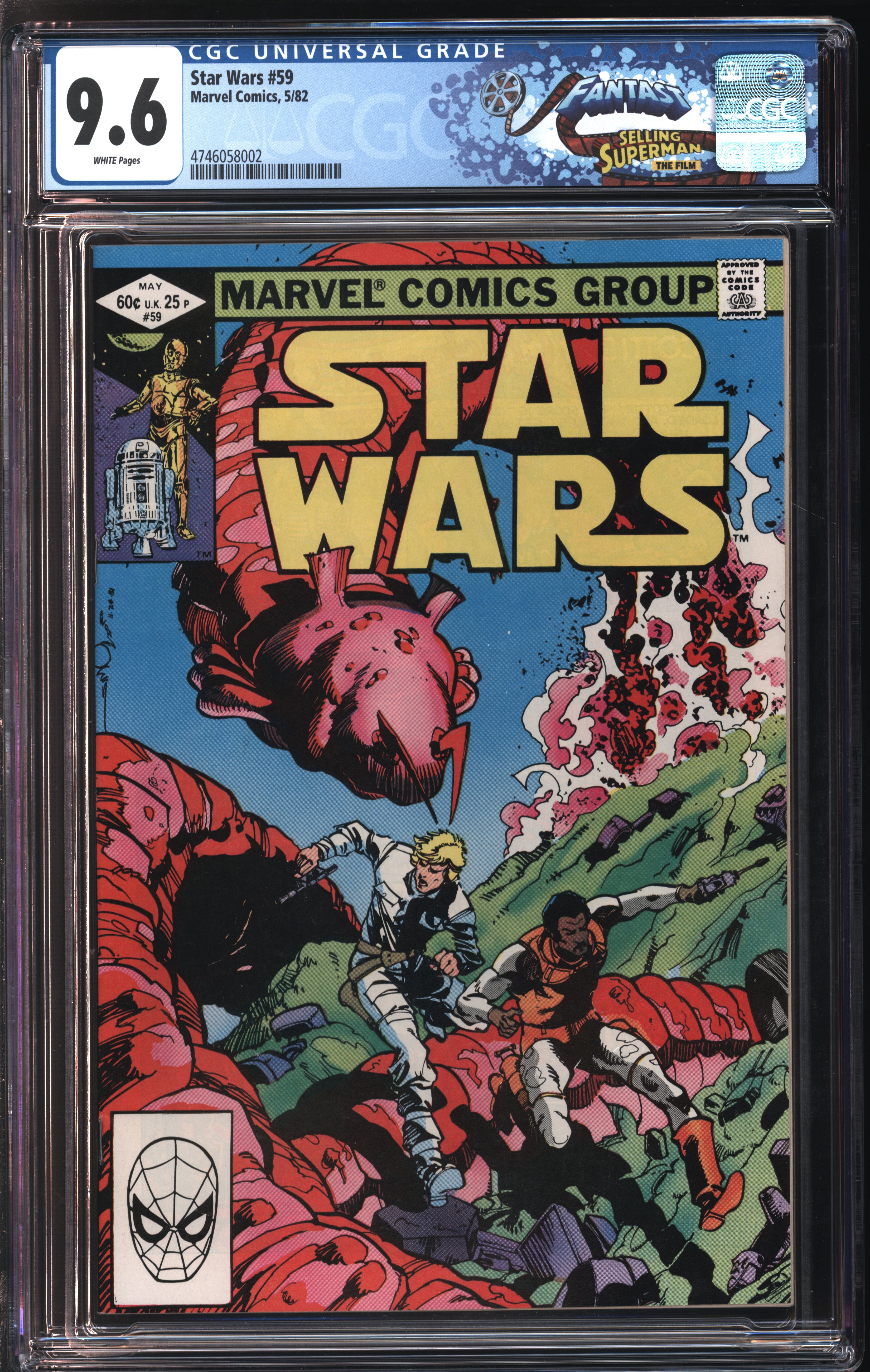 Marvel Comics Star Wars #59 5/82 FANTAST CGC 9.6 White Pages