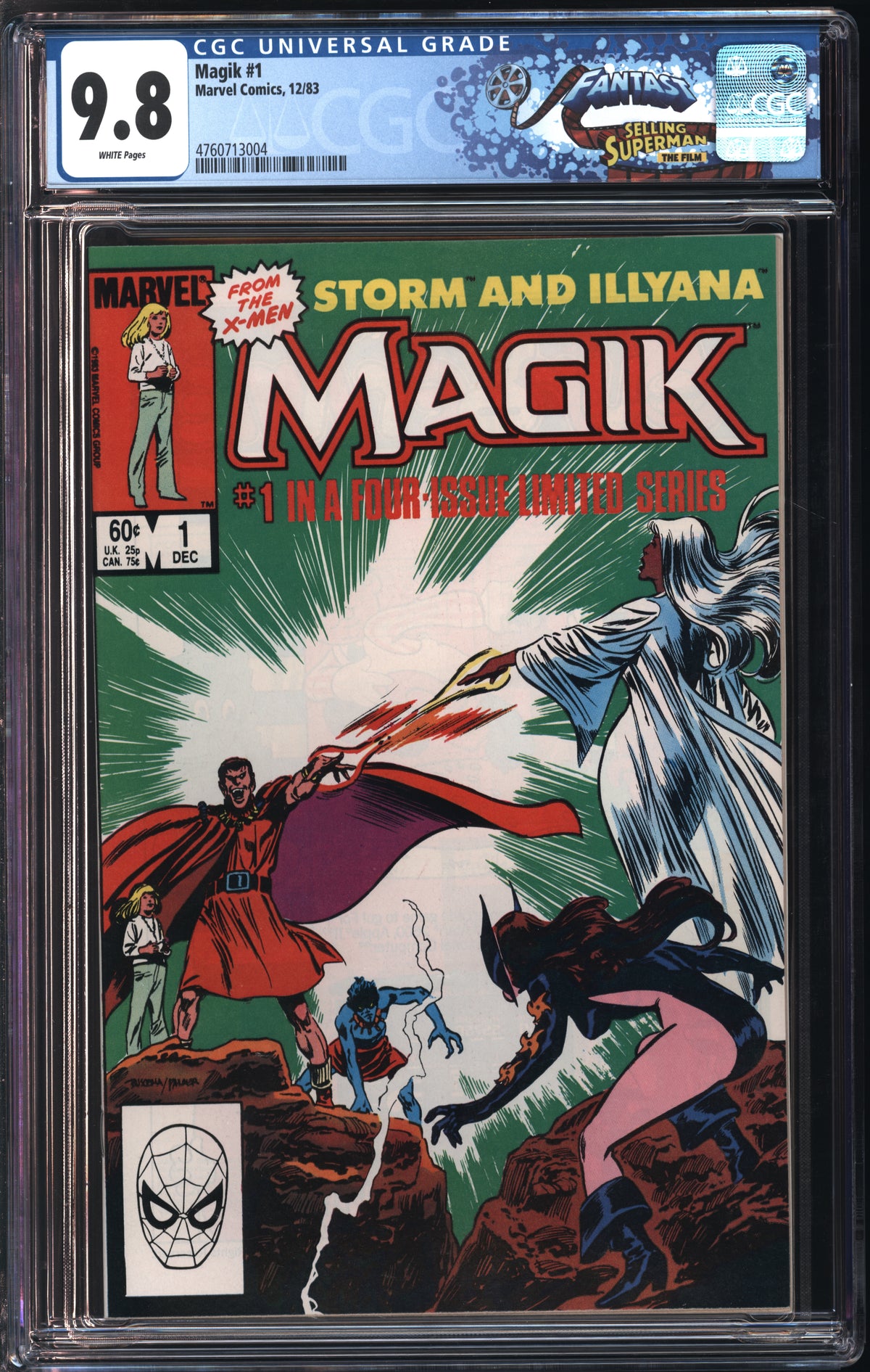 Marvel Comics Magik #1 12/83 FANTAST CGC 9.8 White Pages