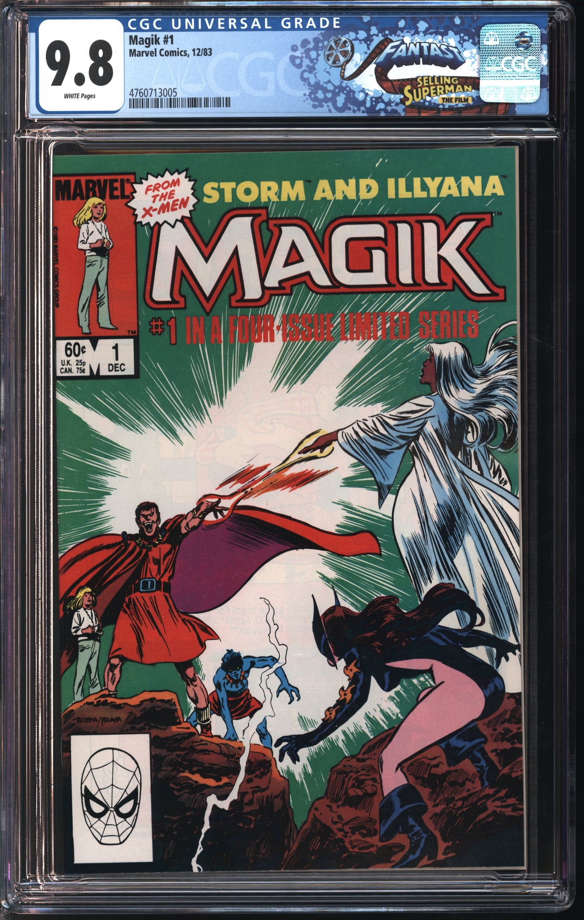 Marvel Comics Magik #1 12/83 FANTAST CGC 9.8 White Pages